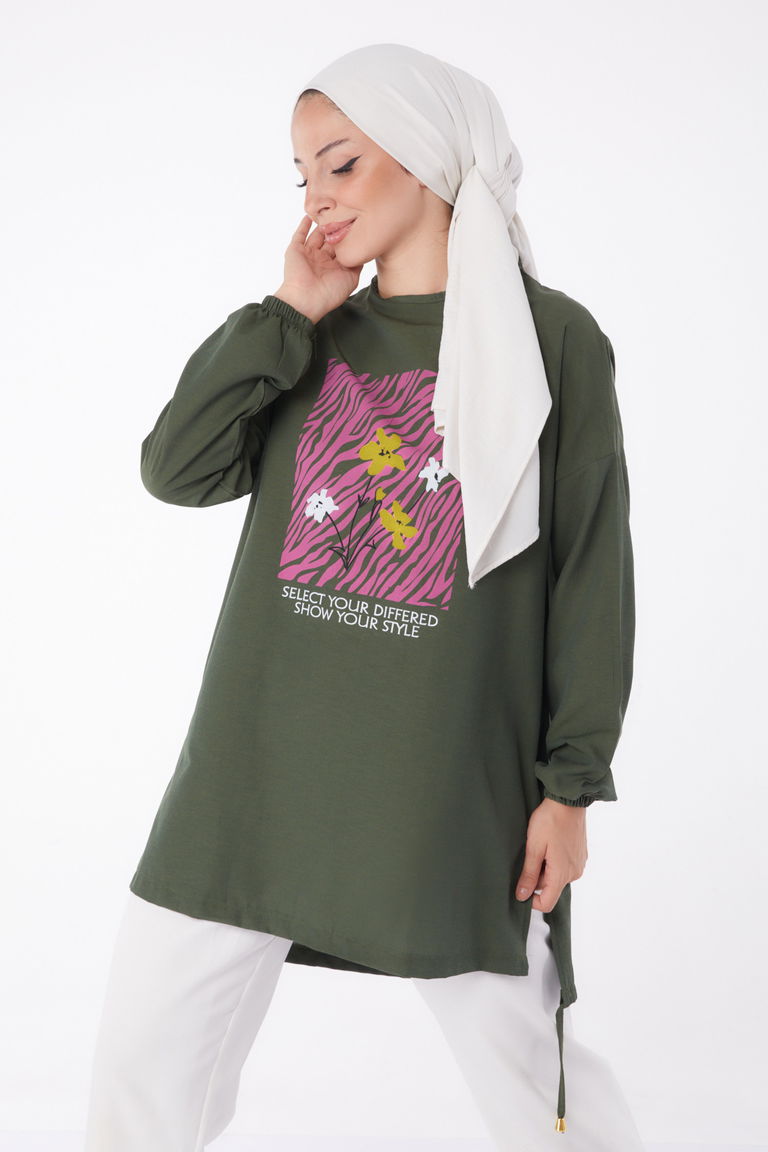 Tunik Haki - 10812 - TOFİSA