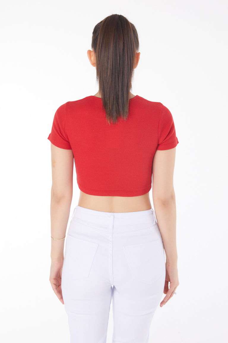 Crop Kirmizi - 25852 - TOFİSA