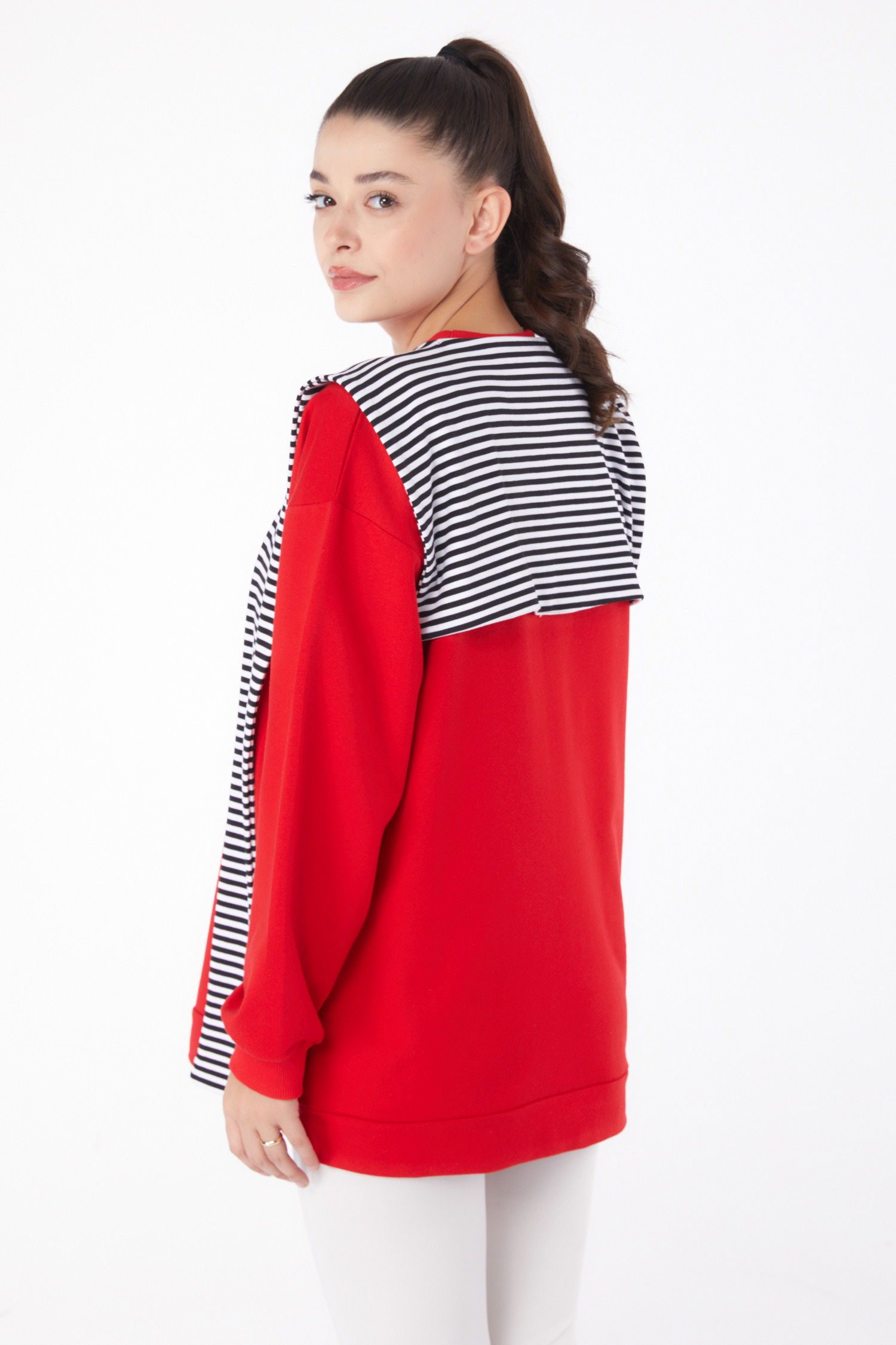 Şallı Sweat Kirmizi - 26223 - 5