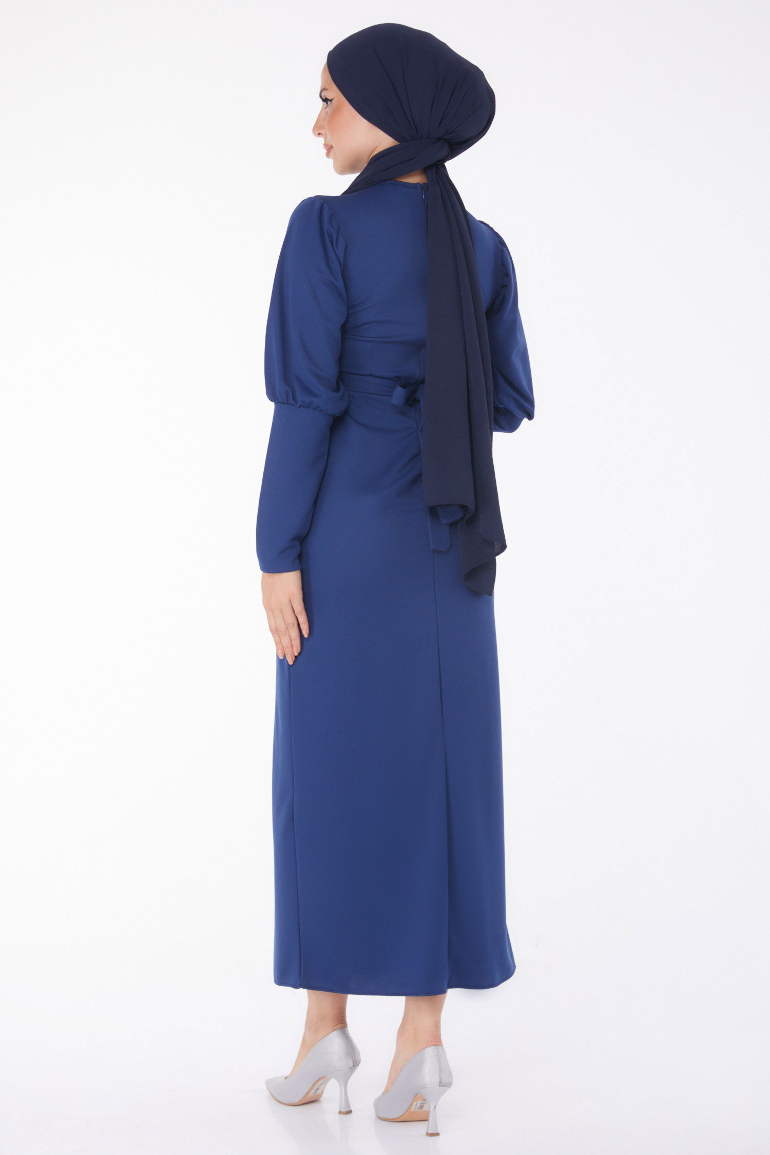 Elbise Lacivert - 11615 - 5