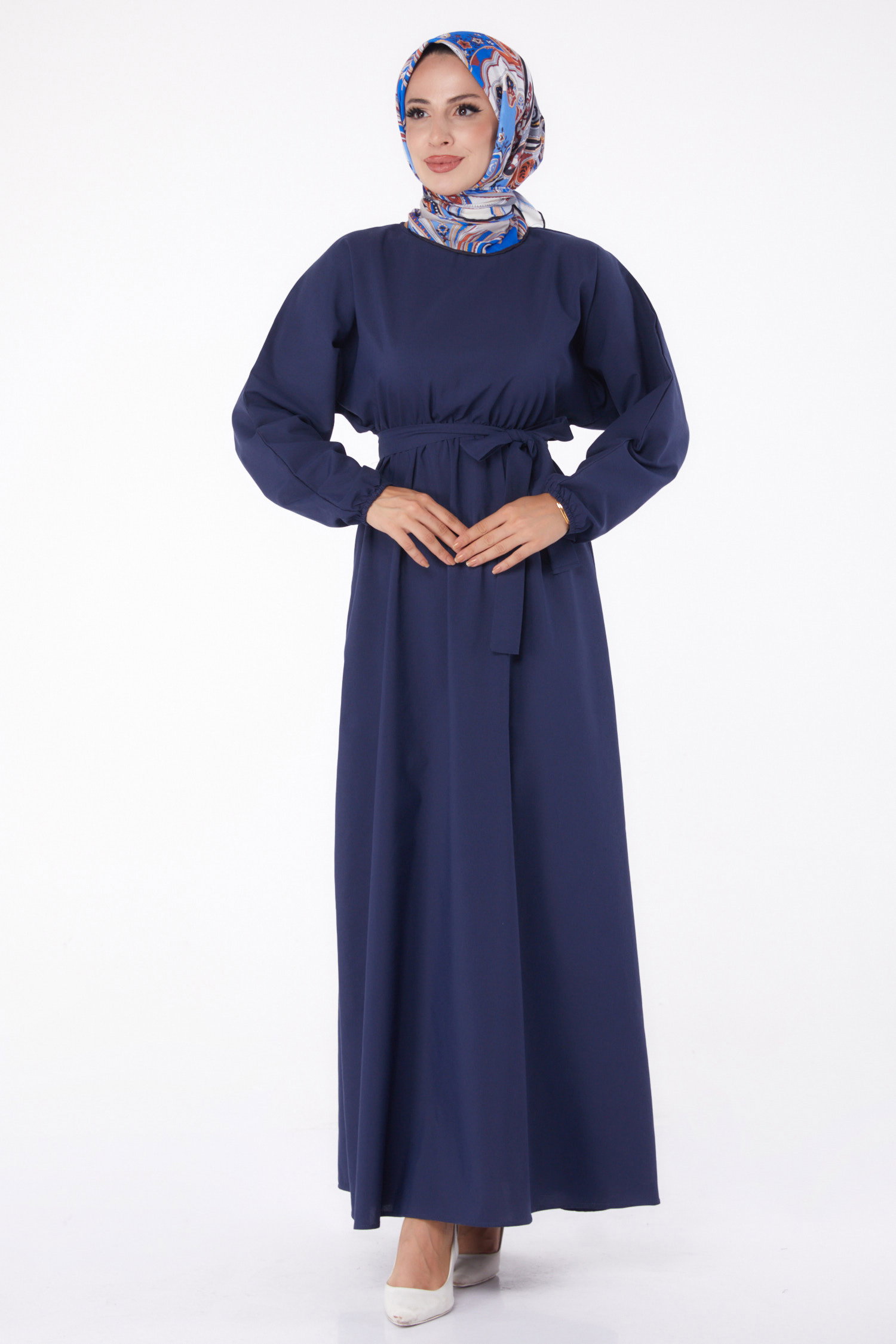 Elbise Lacivert - 13221 - 1