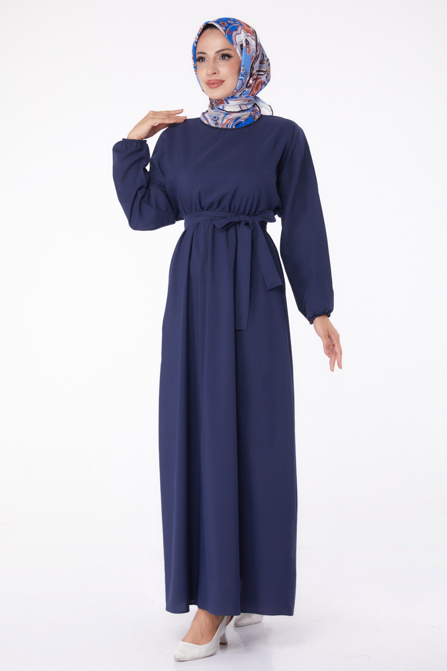 Elbise Lacivert - 13221 - 2