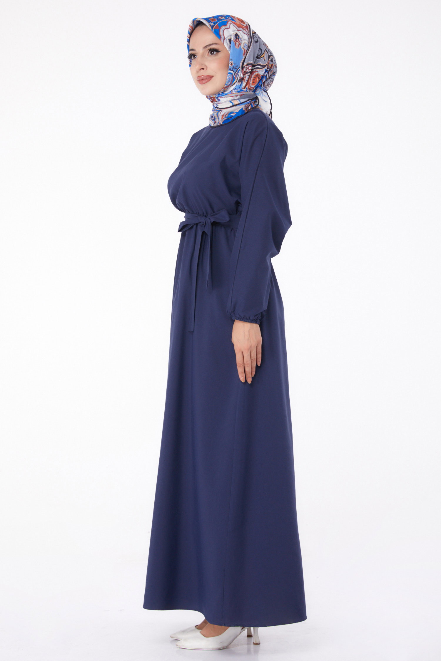 Elbise Lacivert - 13221 - 4