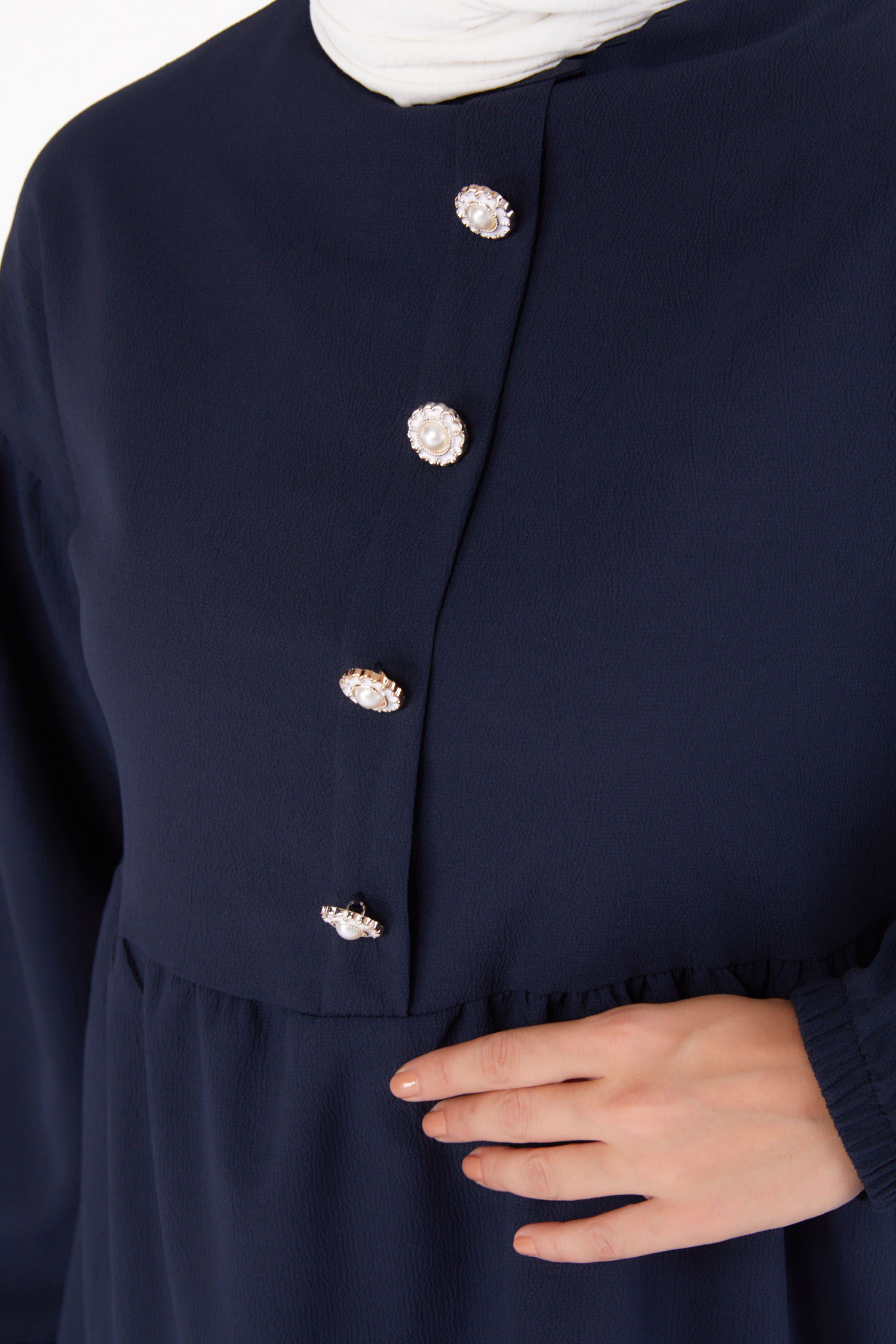 Taşlı Tunik Lacivert - 13294 - 5