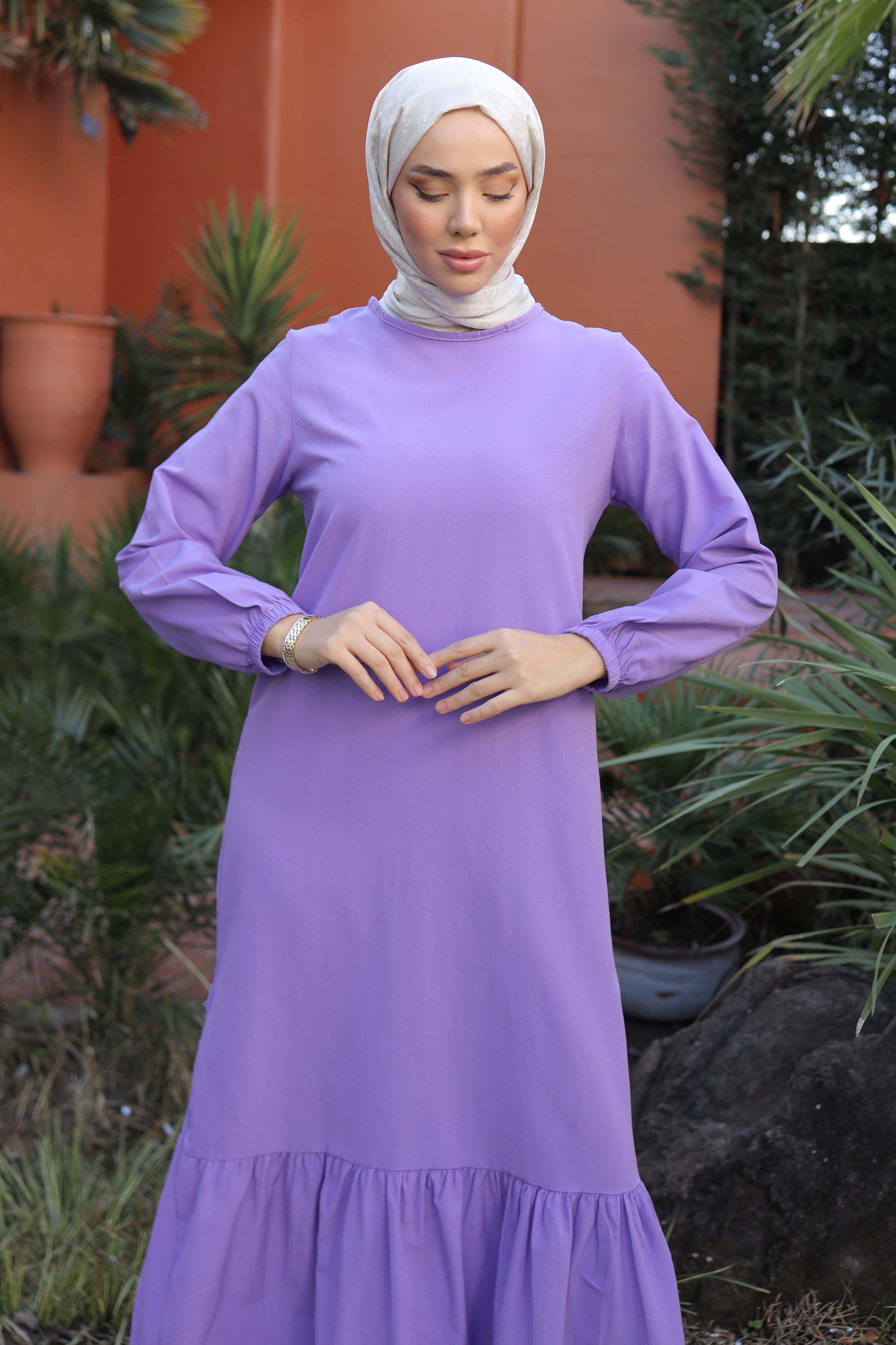 Elbise Lila - 13202 - 2