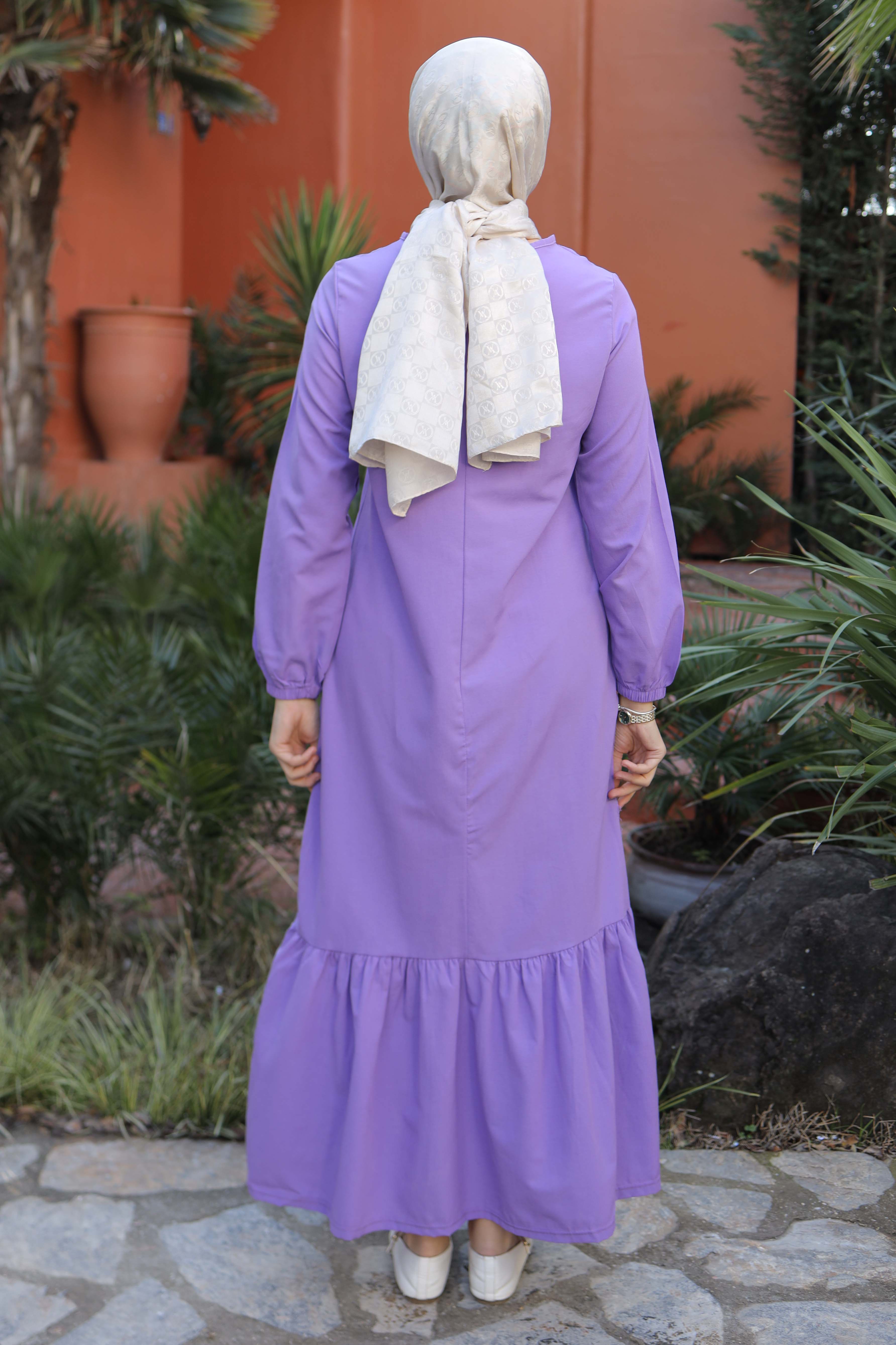 Elbise Lila - 13202 - 4