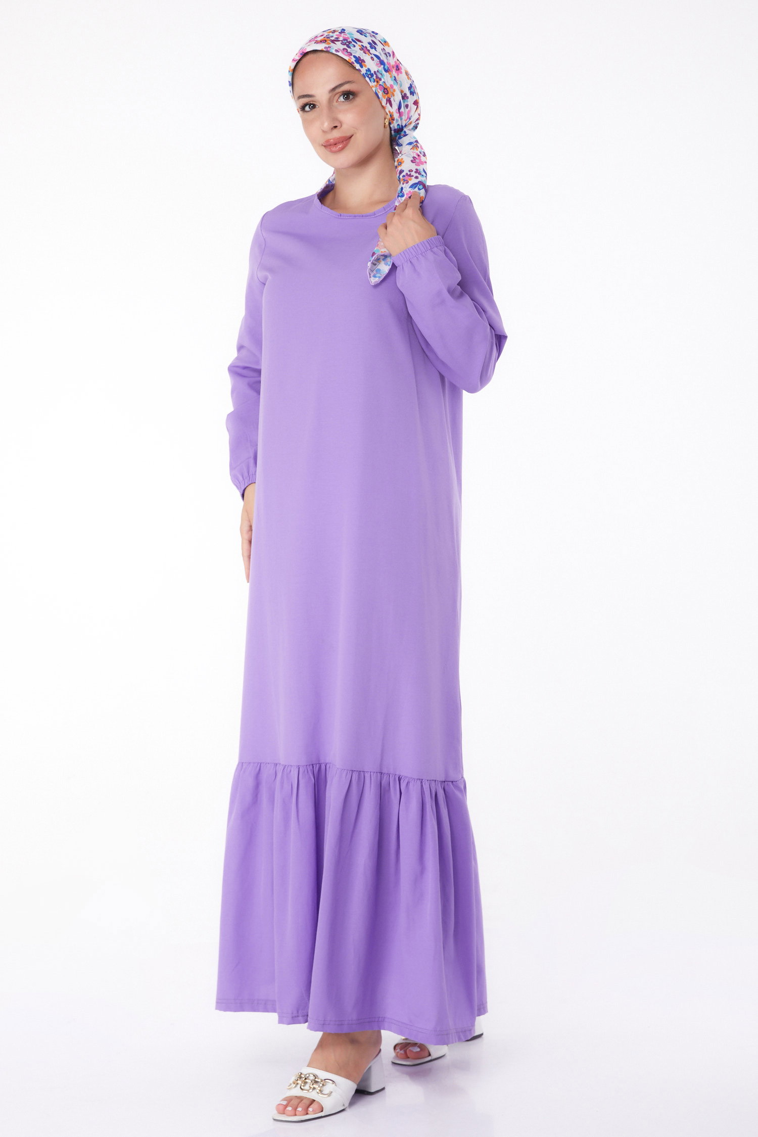 Elbise Lila - 13202 - 8