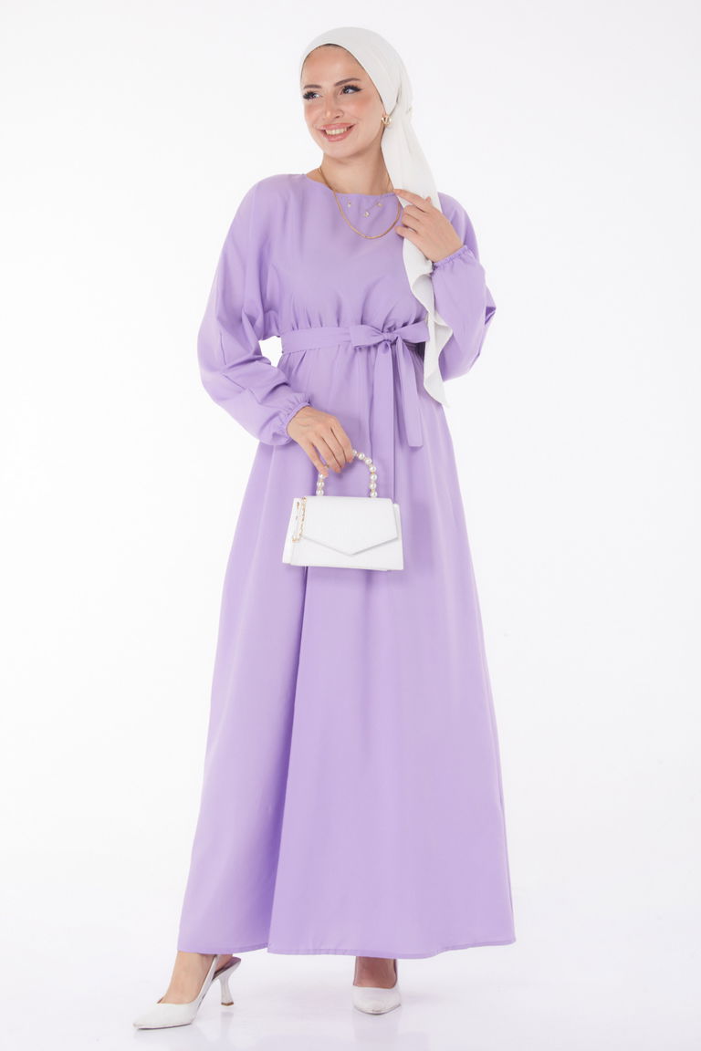 Elbise Lila - 13221 - TOFİSA