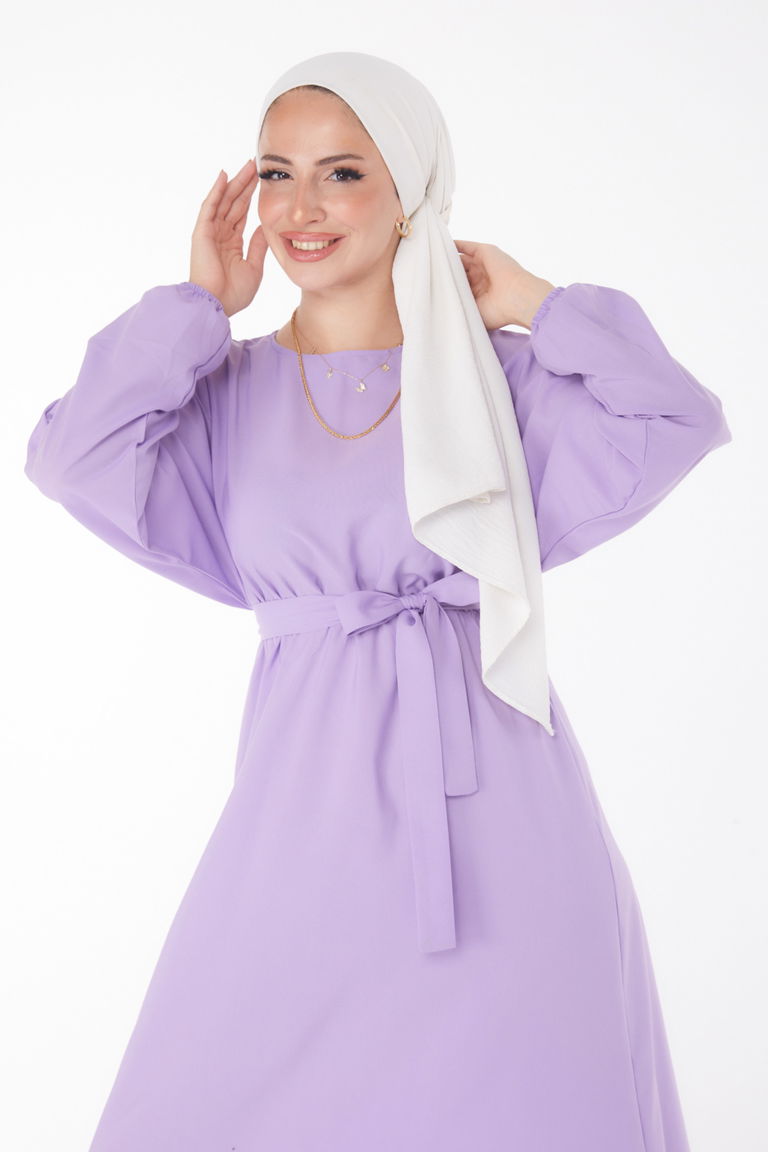 Elbise Lila - 13221 - TOFİSA