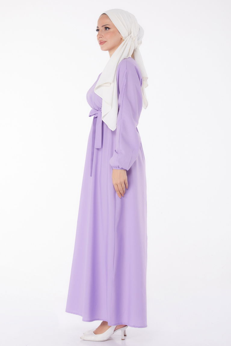 Elbise Lila - 13221 - TOFİSA