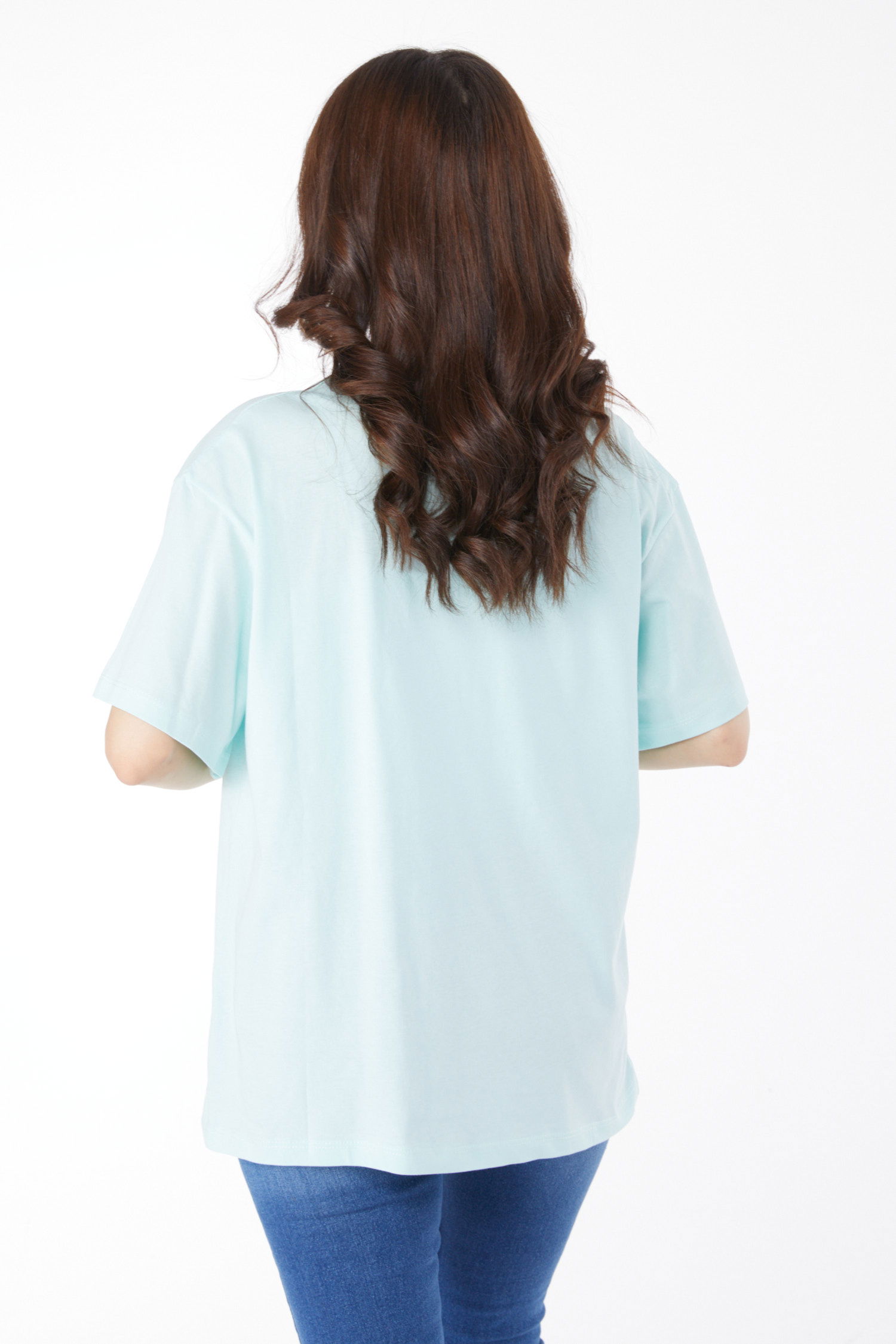 Baskılı T-shirt Mint - 25174 - 5