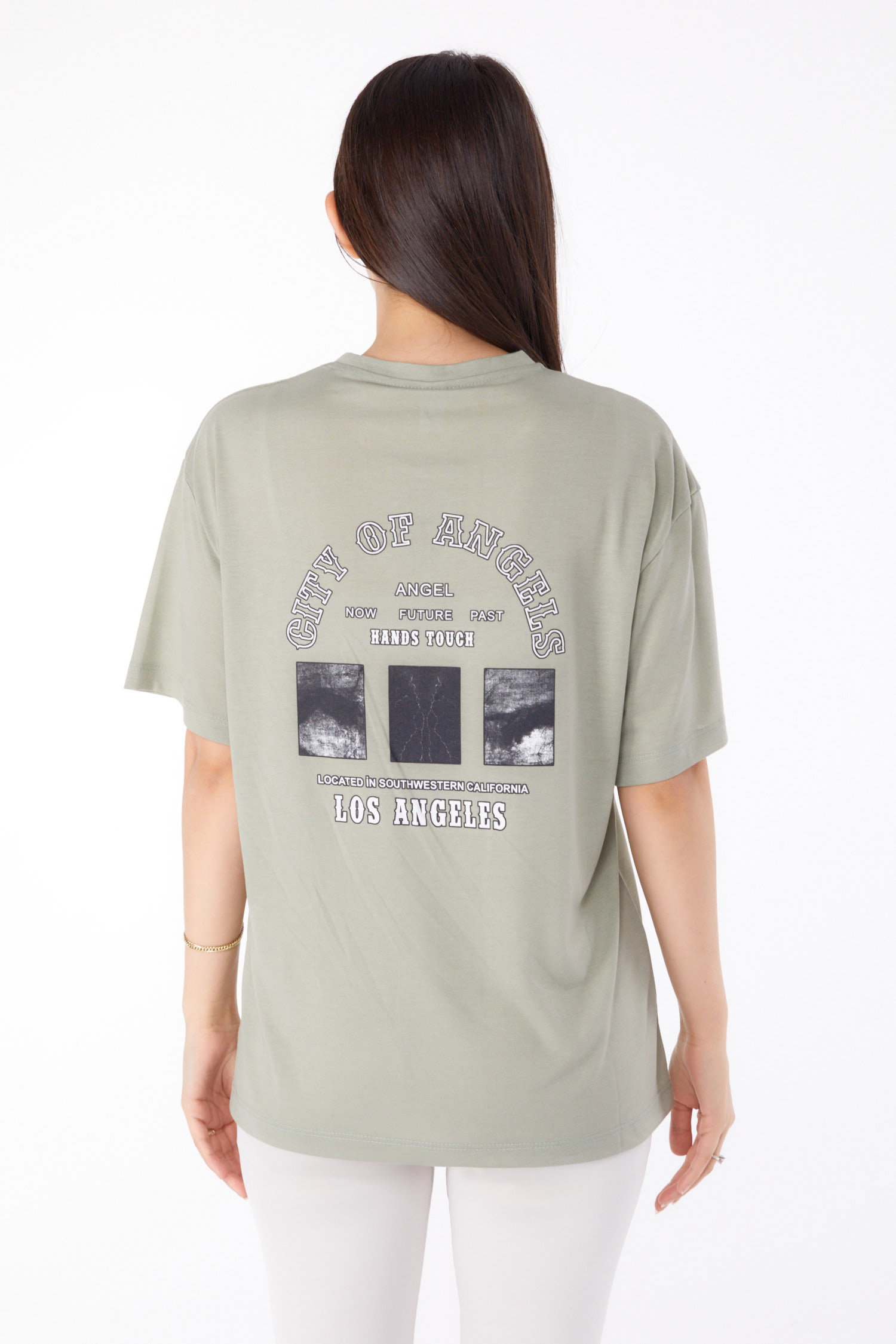 Baskılı T-shirt Mint - 25704 - 5