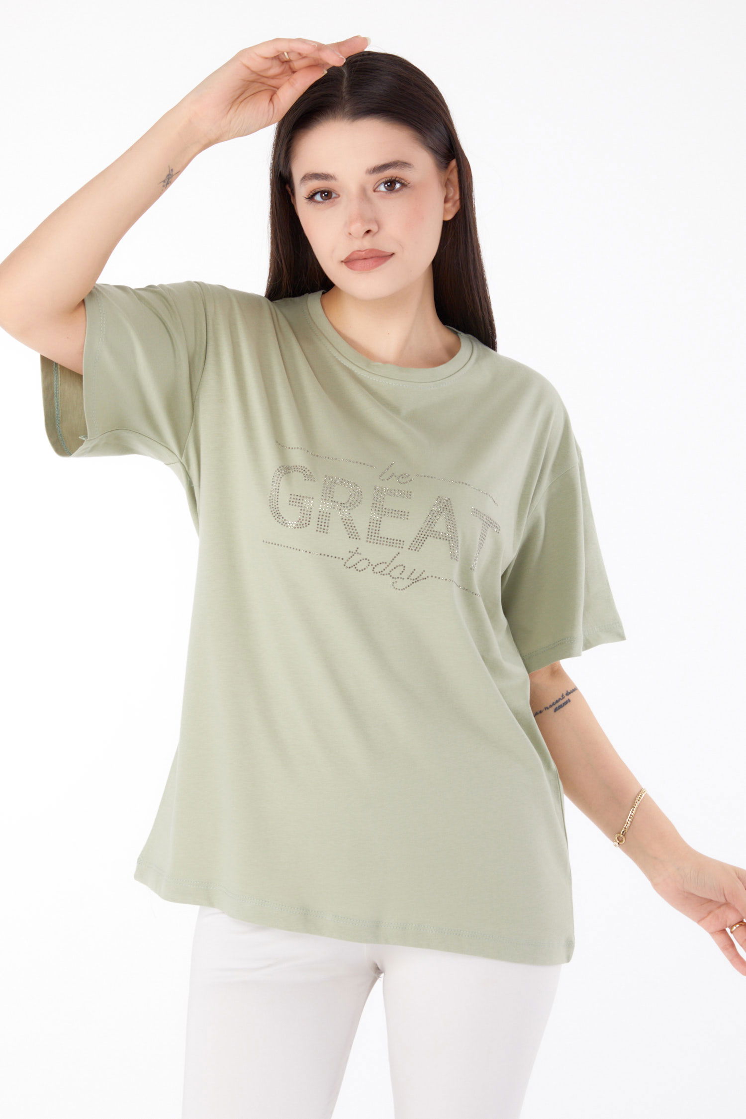 Taşlı T-shirt