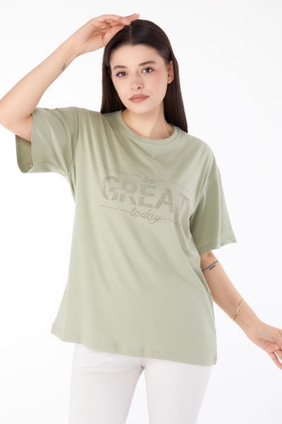 Taşlı T-shirt
