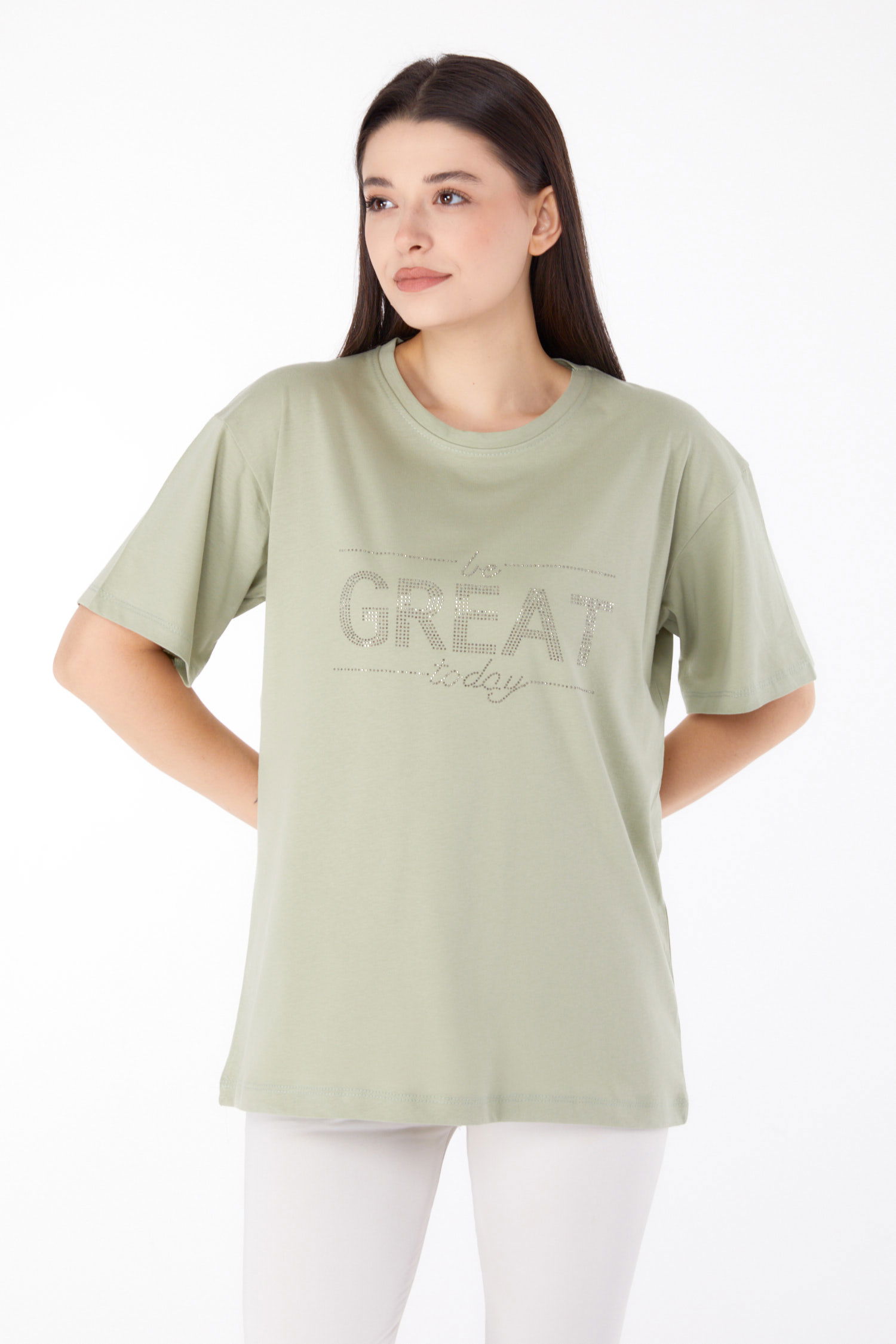 Taşlı T-shirt