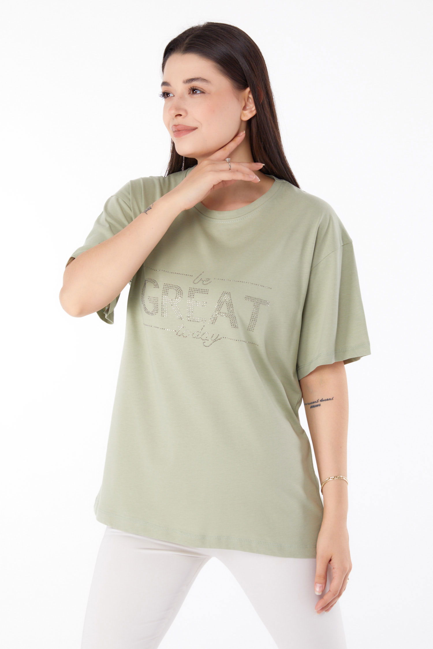 Taşlı T-shirt