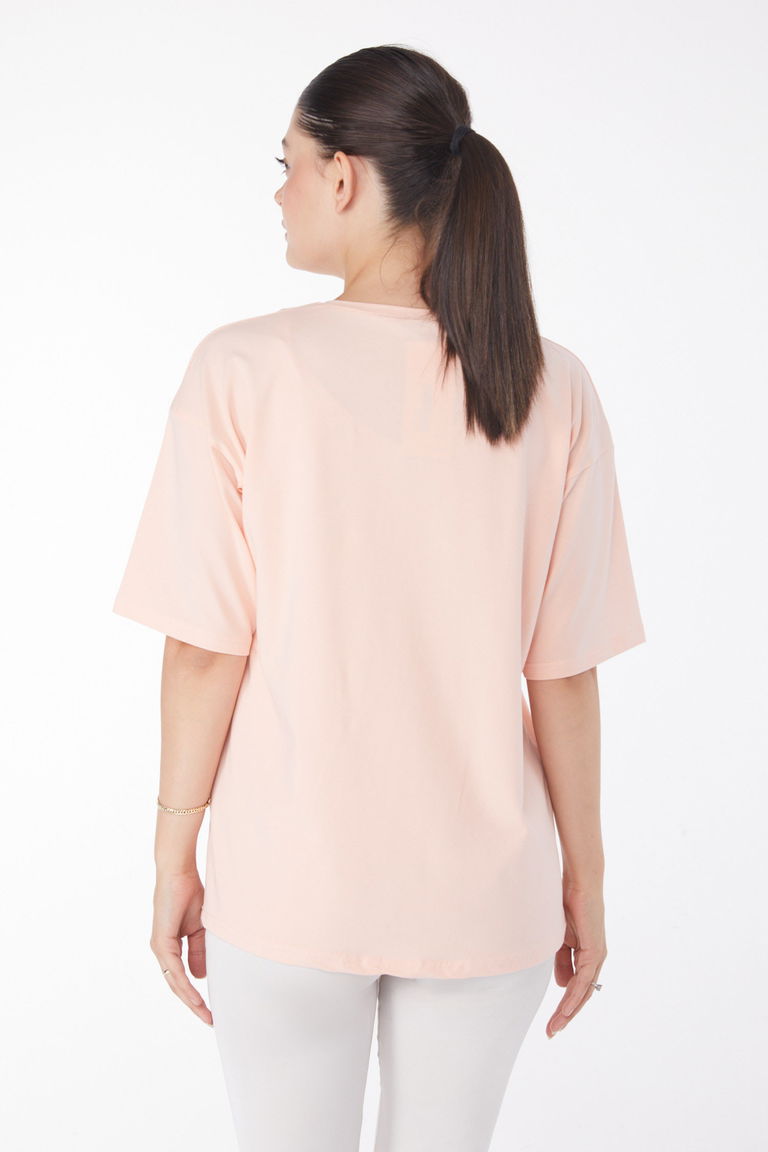 T-Shirt Pembe - 25849 - TOFİSA