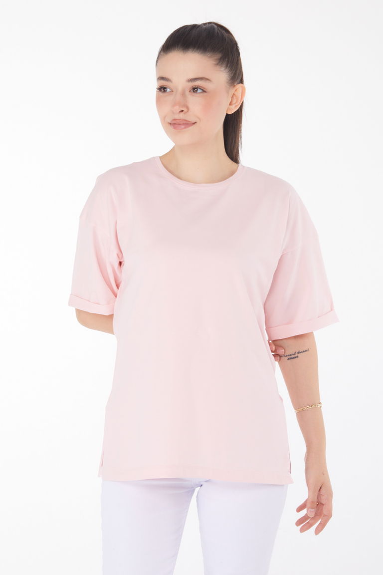 T-Shirt Pudra - 25850 - TOFİSA