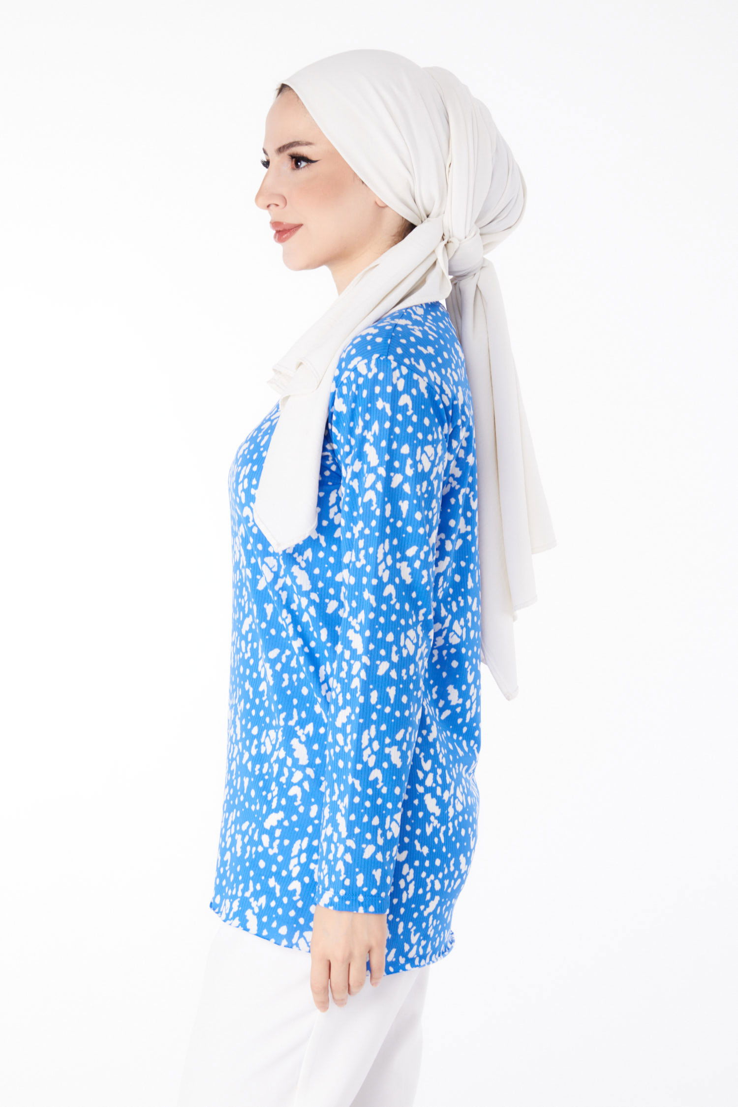 Desenli Bluz Saks - 24735 - 25