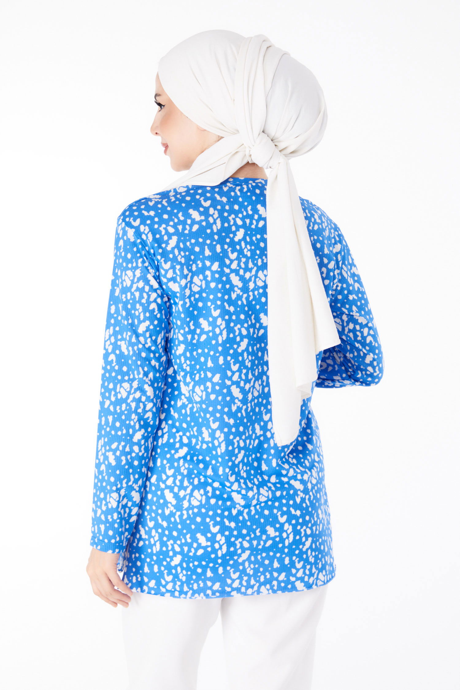 Desenli Bluz Saks - 24735 - 4