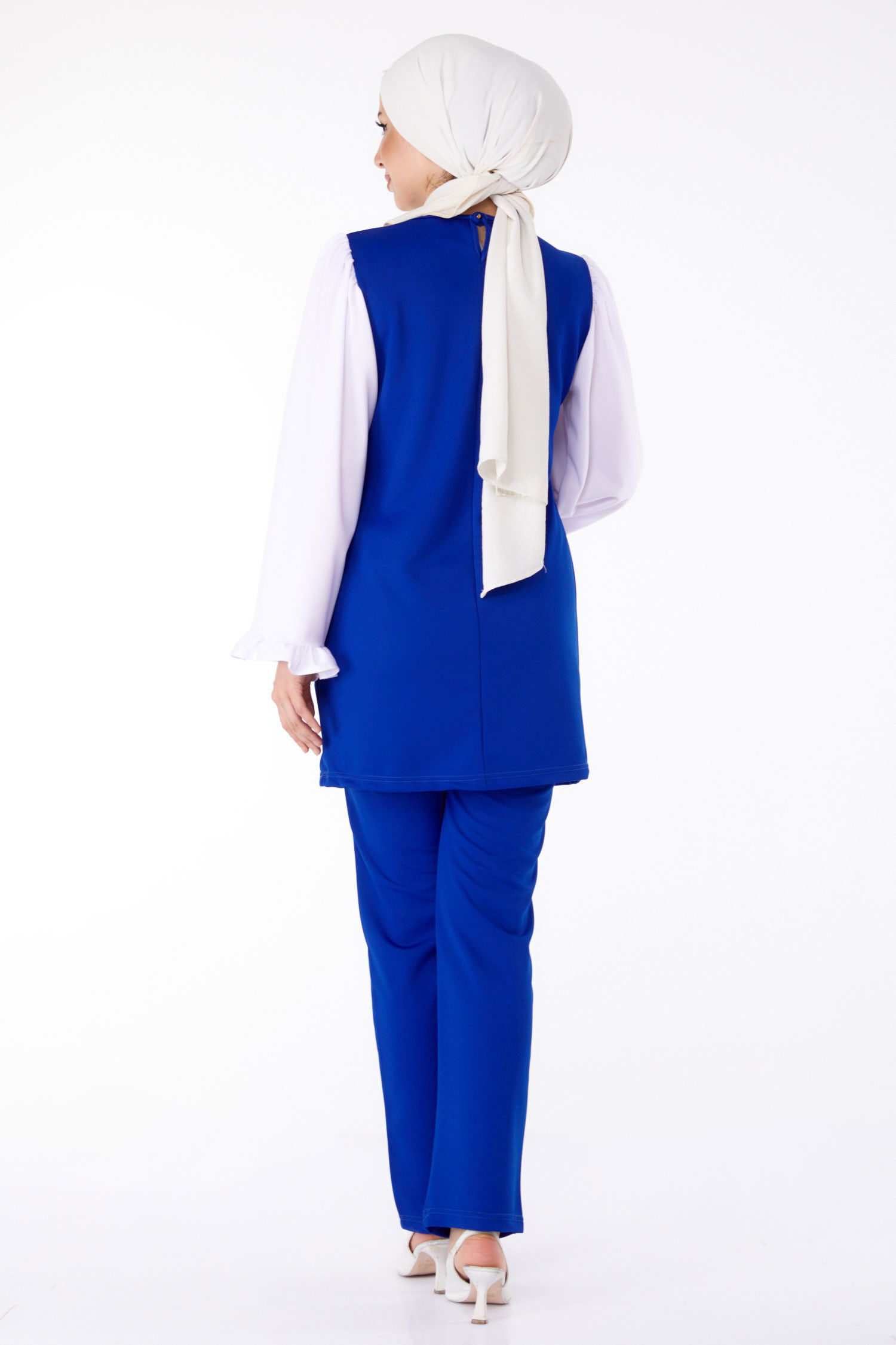Tunik Pantolon İkili Takım Saks - 13198 - 5