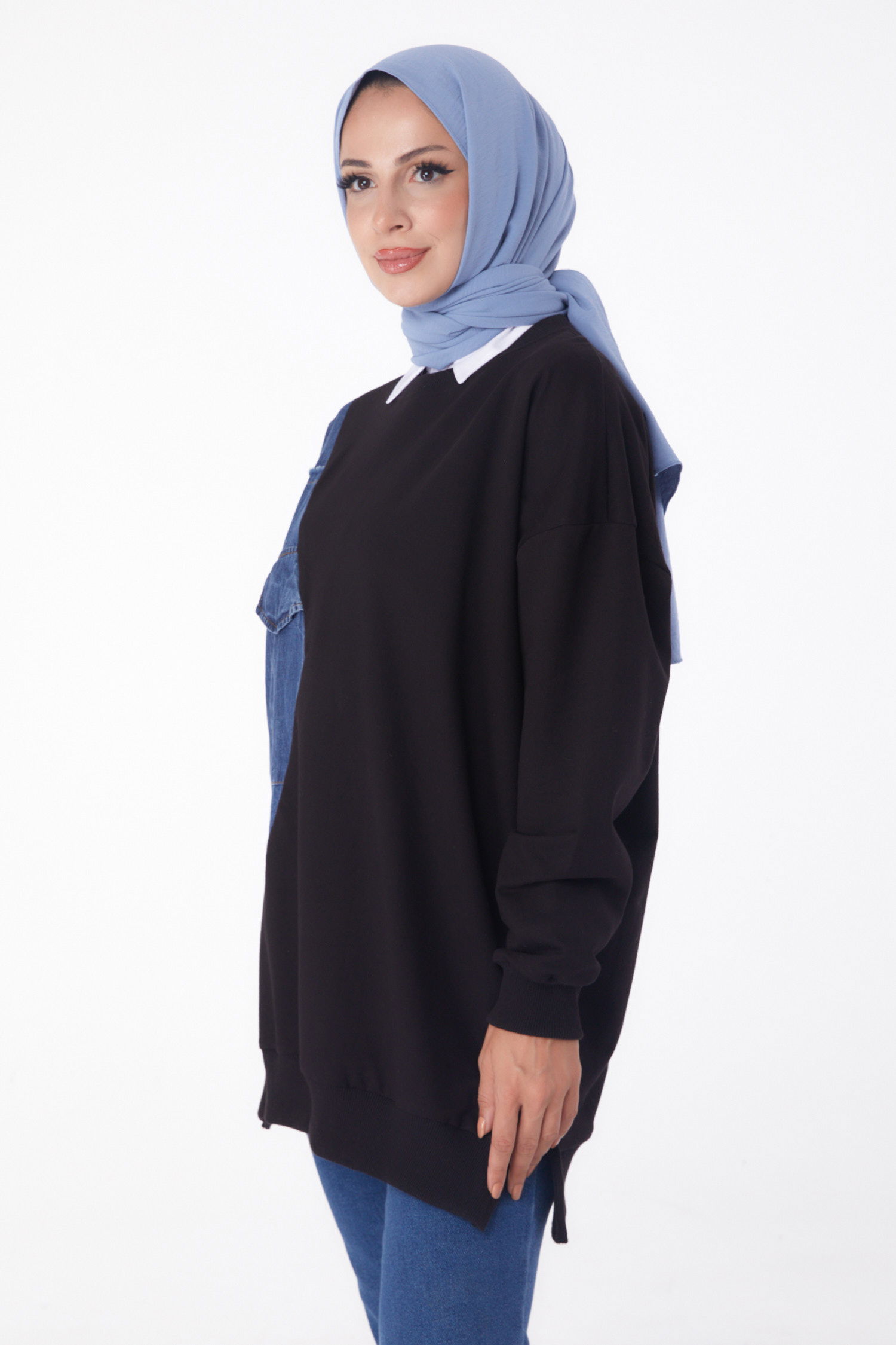 Garnili Sweat Siyah - 26224 - 3
