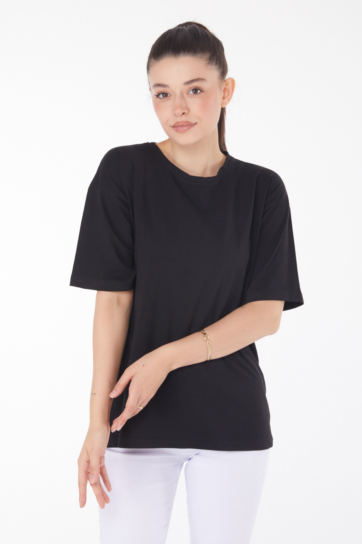 T-Shirt Siyah - 25850 - 1