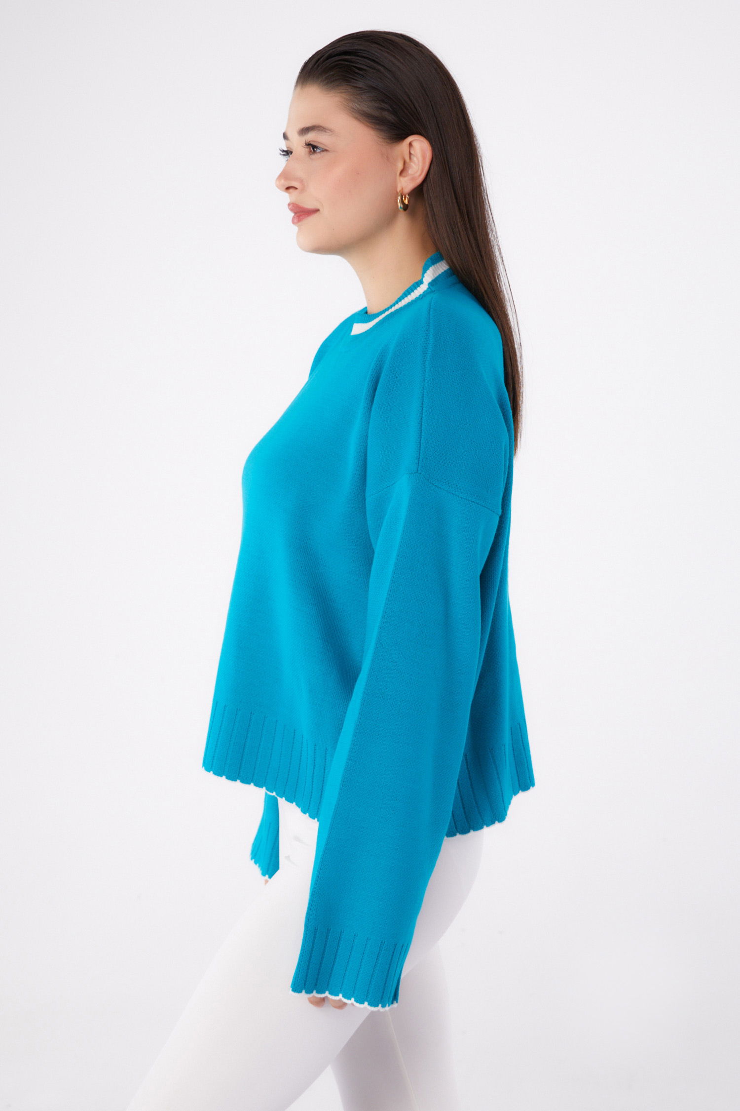 Triko Kazak Turkuaz - 26429 - 3