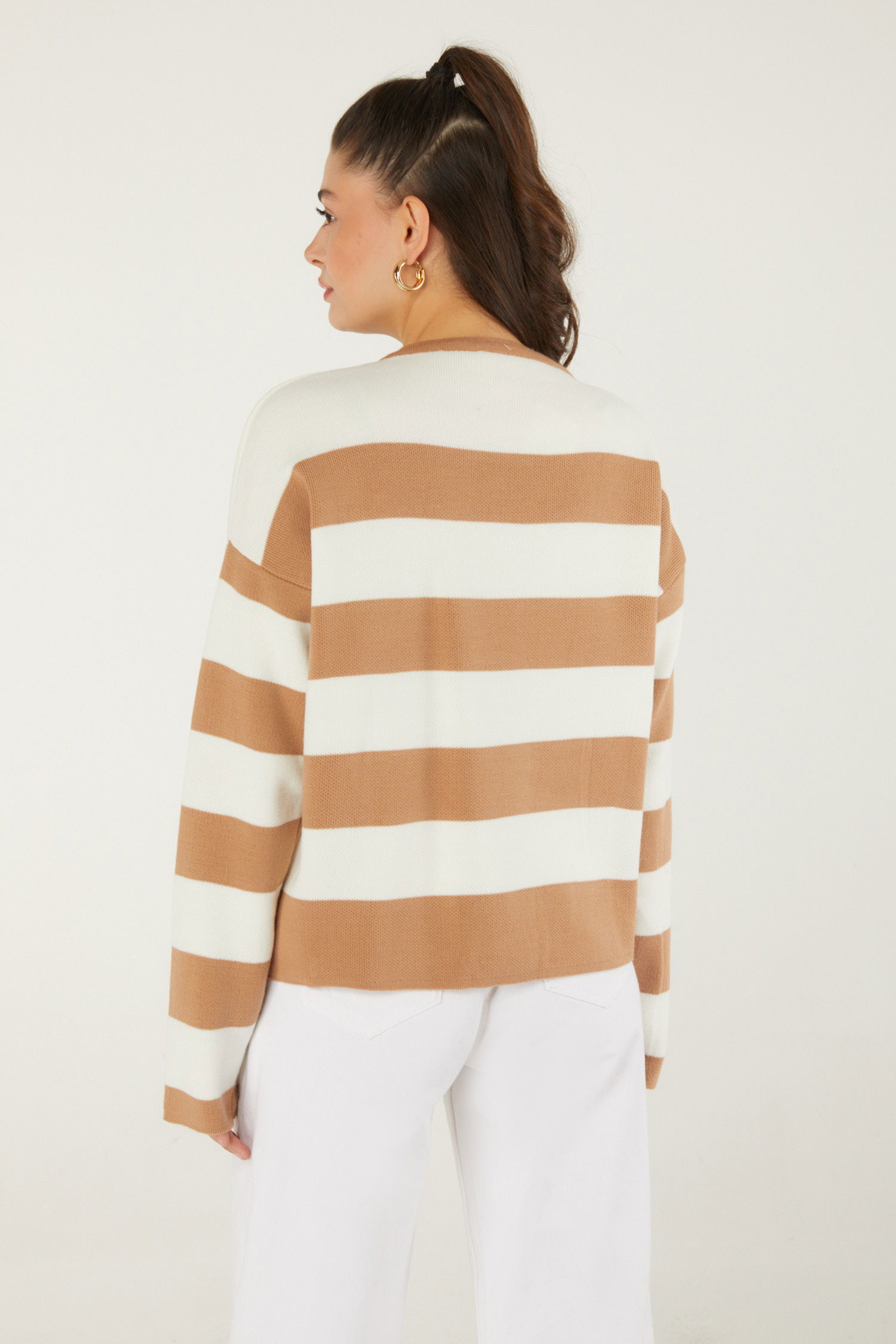 Düğmeli Triko Body Vizon - 26507 - 5