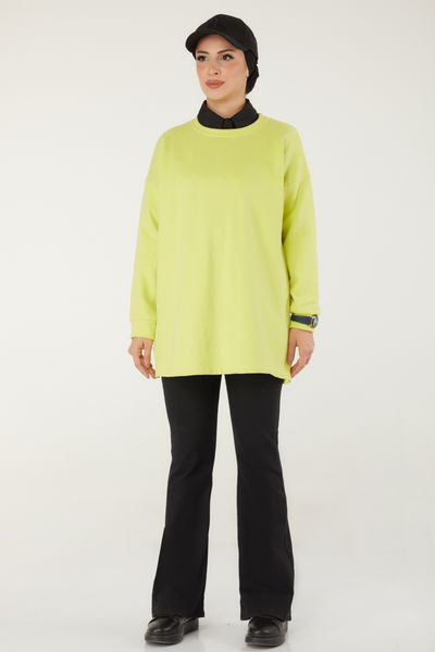 Baskılı Sweat Yesil - 26239 
