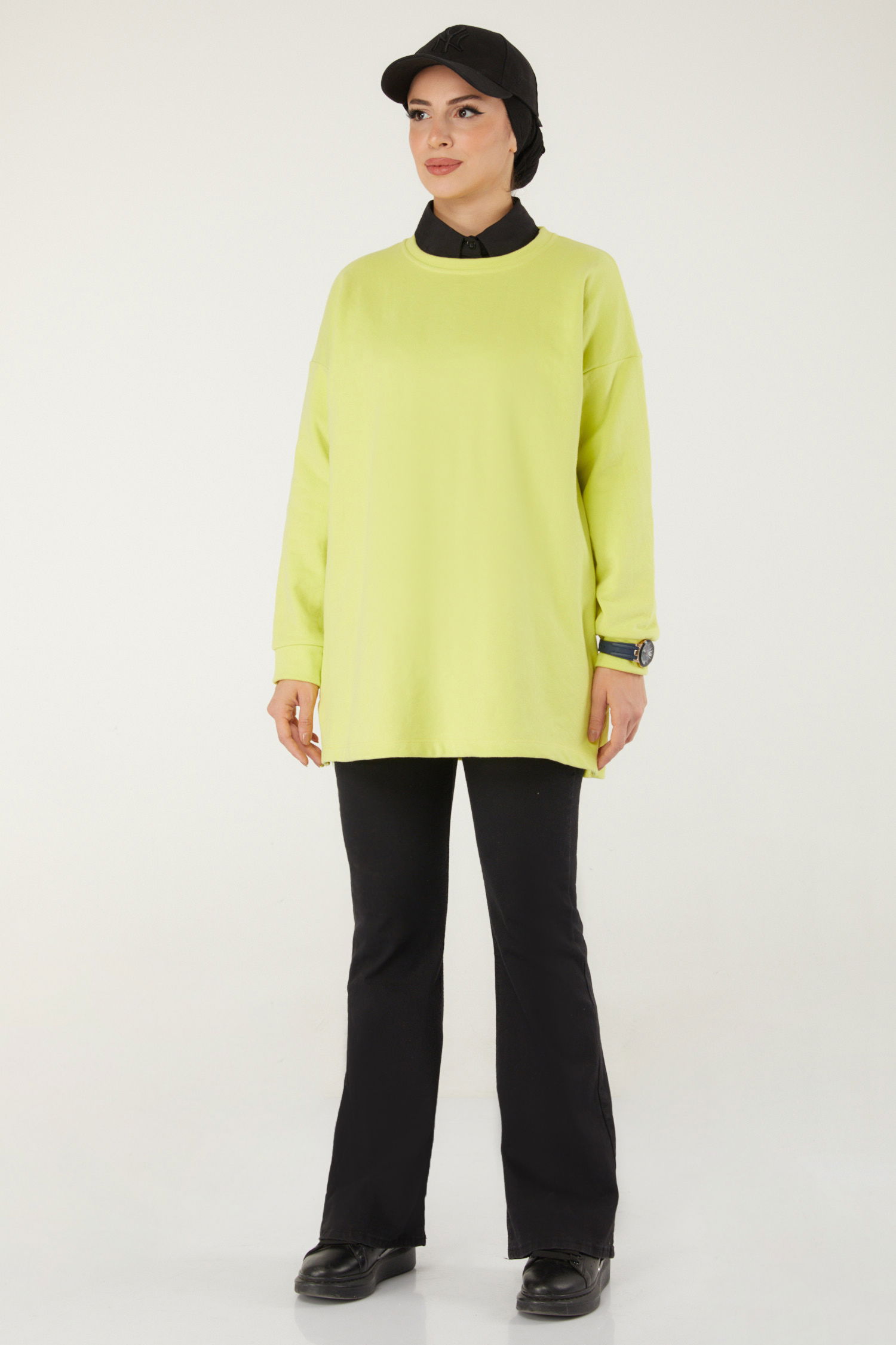 Baskılı Sweat Yesil - 26239 - 3