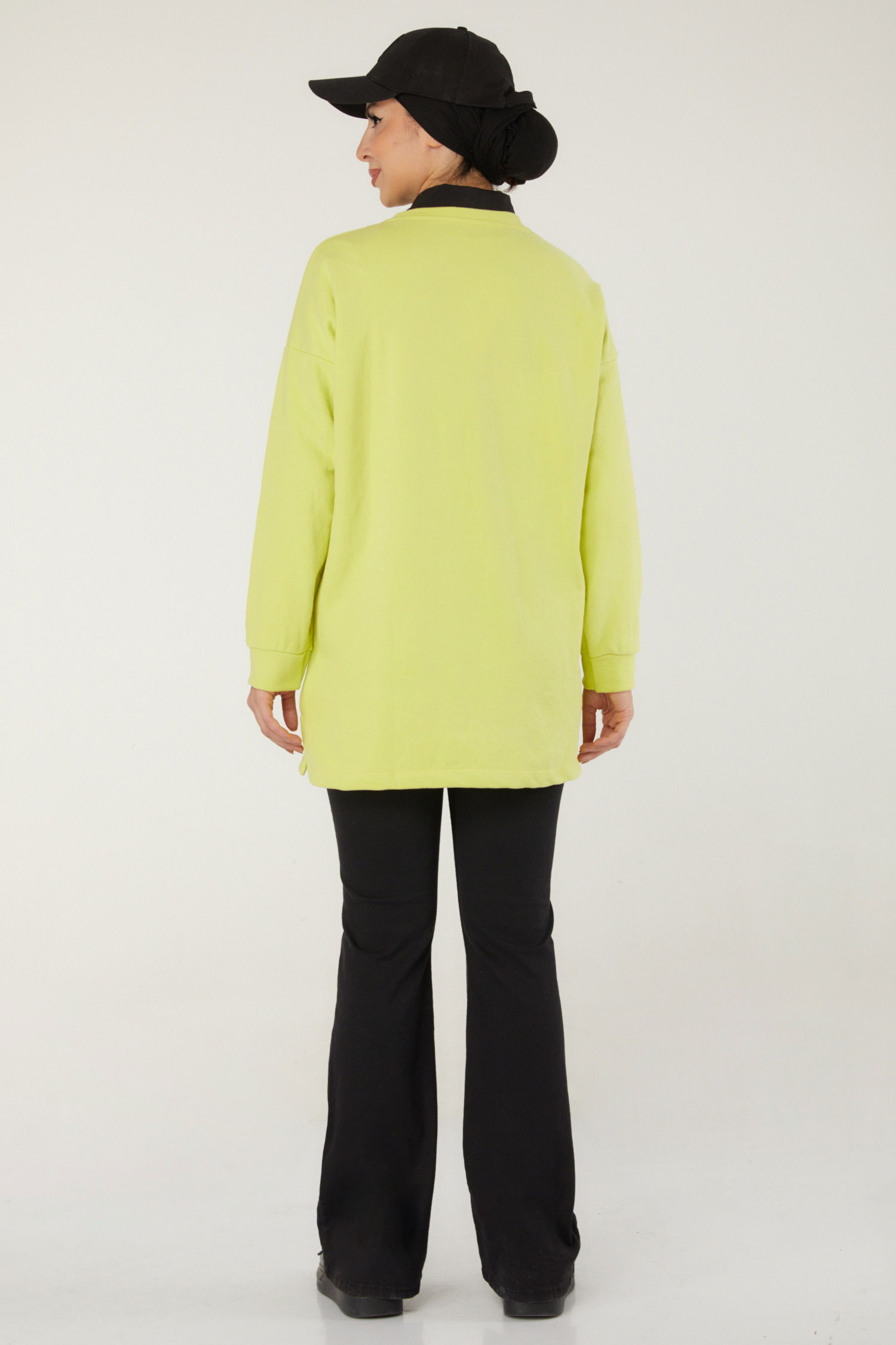 Baskılı Sweat Yesil - 26239 - 6