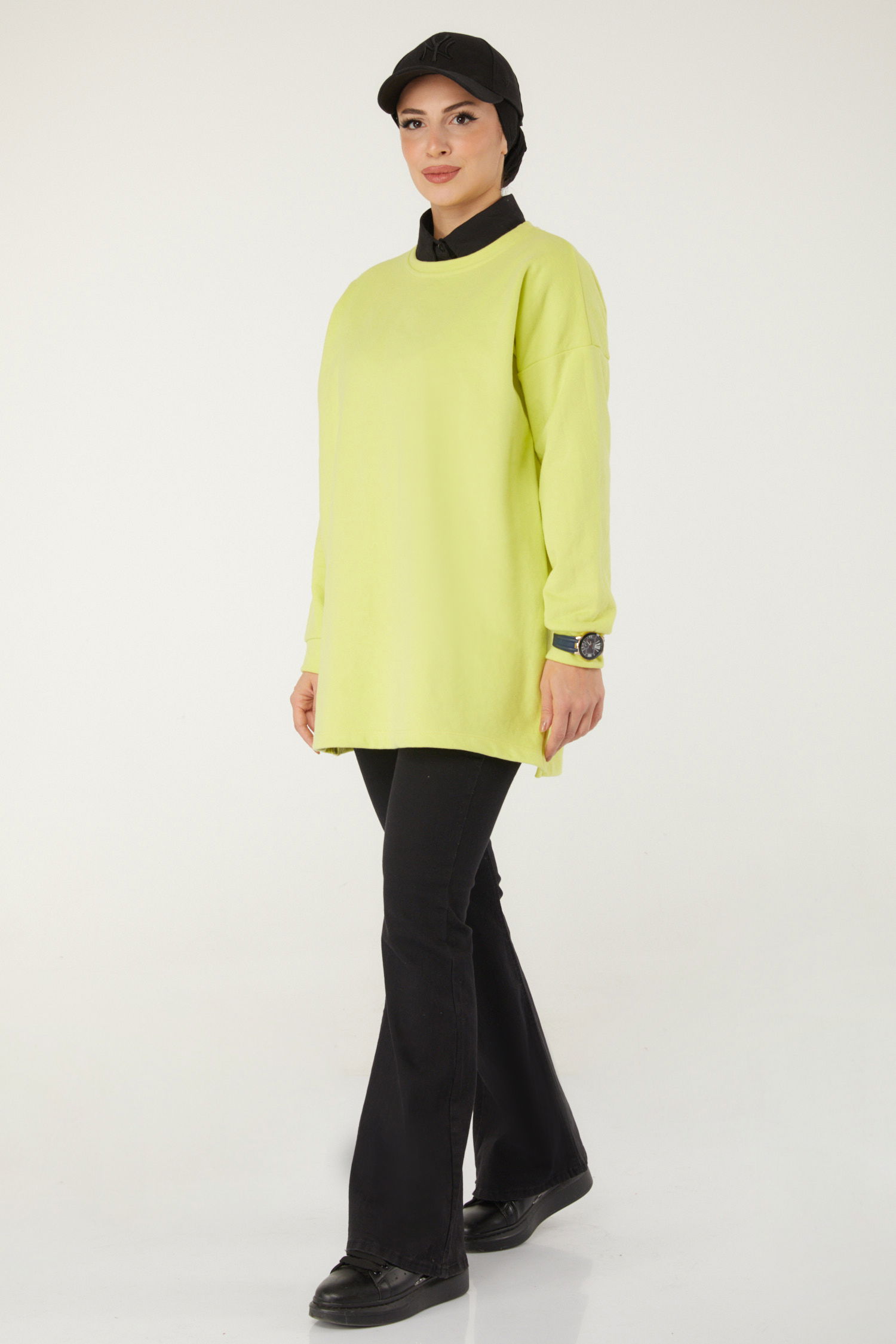 Baskılı Sweat Yesil - 26239 - 7