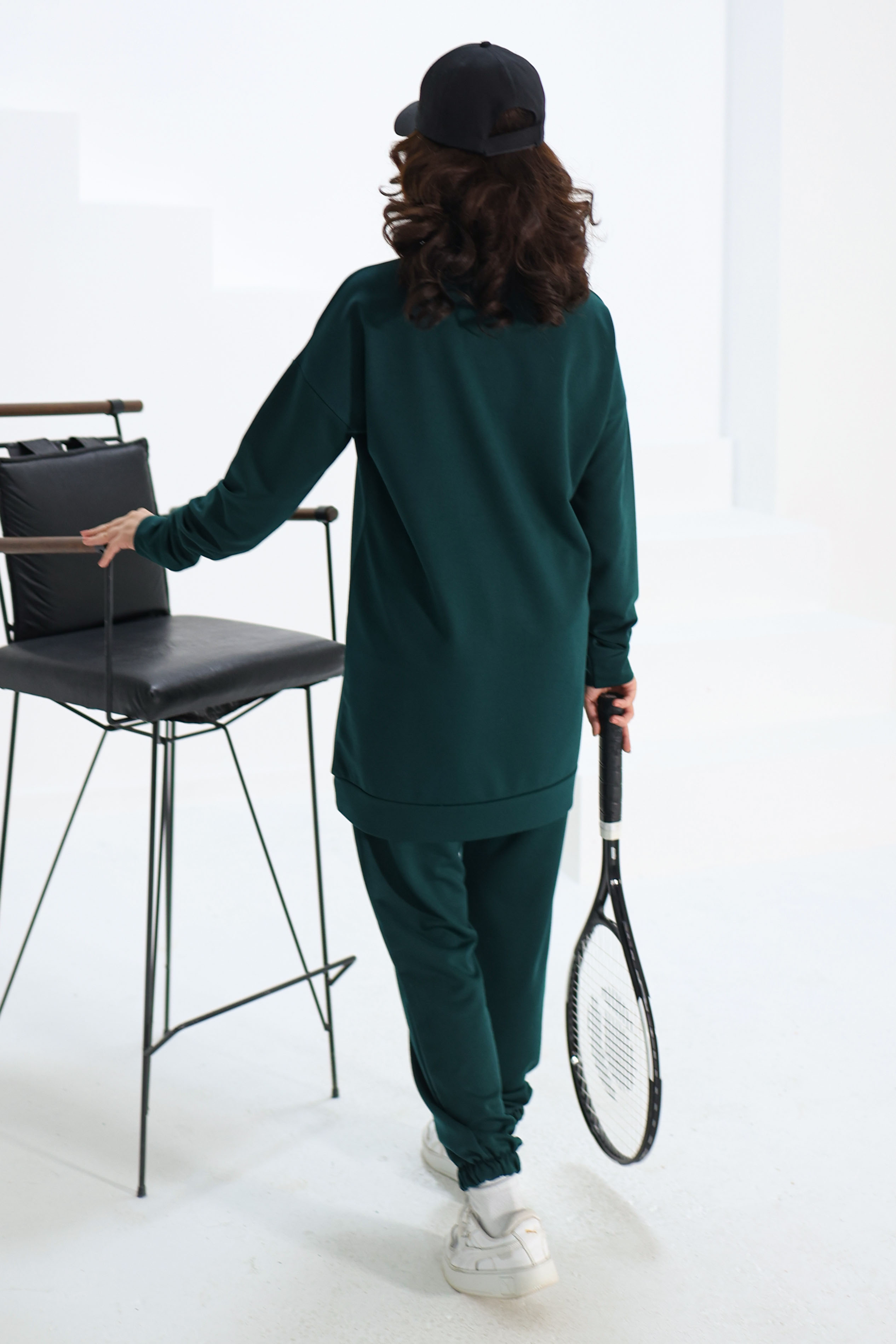 Baskılı Eşofman Takımı Zümrüt - 13354 - 4