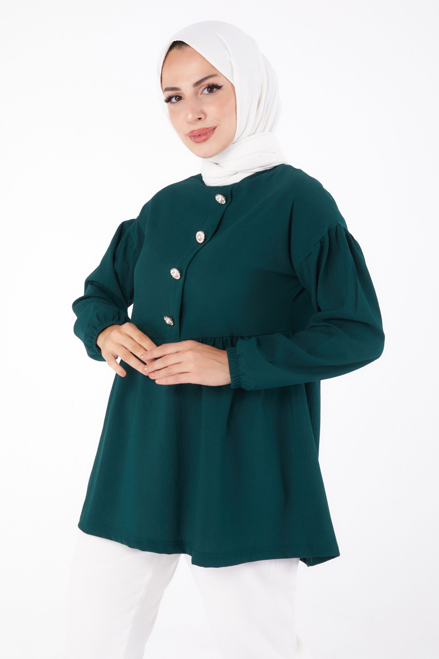 Taşlı Tunik Zümrüt - 13294 - 1