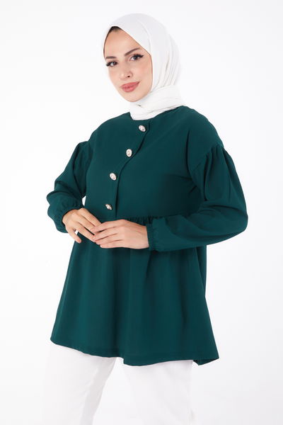 Taşlı Tunik Zümrüt - 13294 