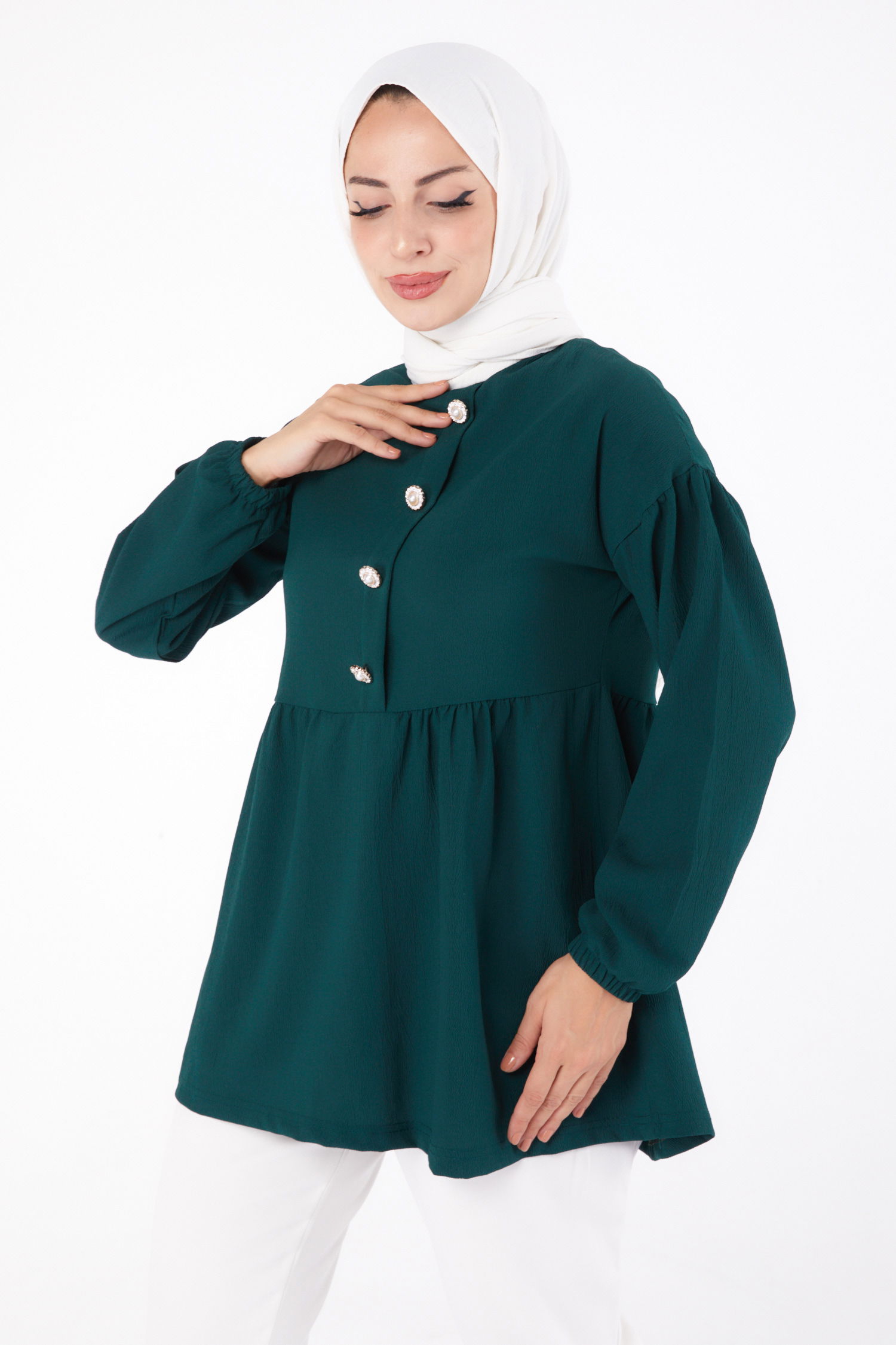 Taşlı Tunik Zümrüt - 13294 - 2