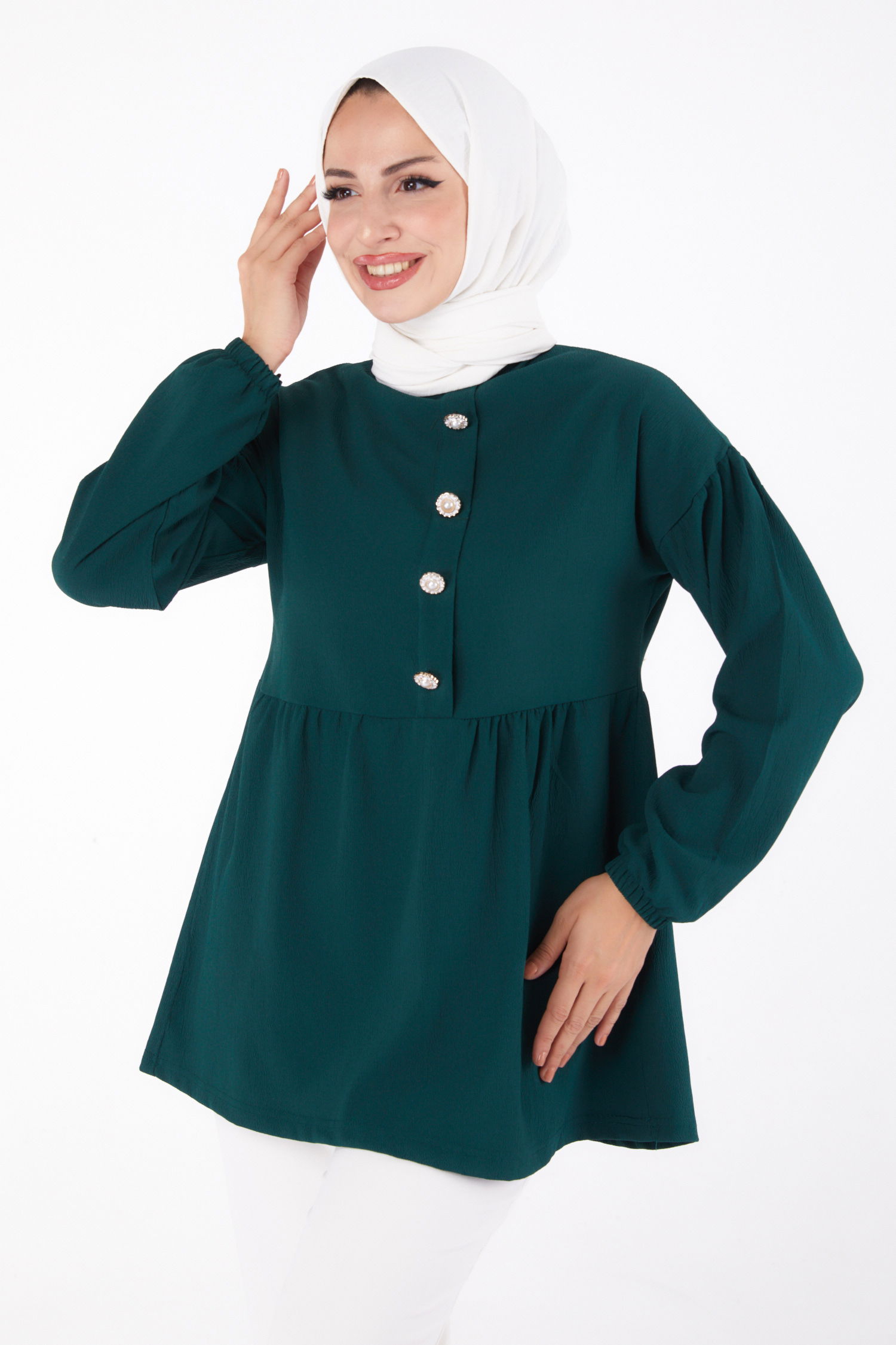 Taşlı Tunik Zümrüt - 13294 - 3