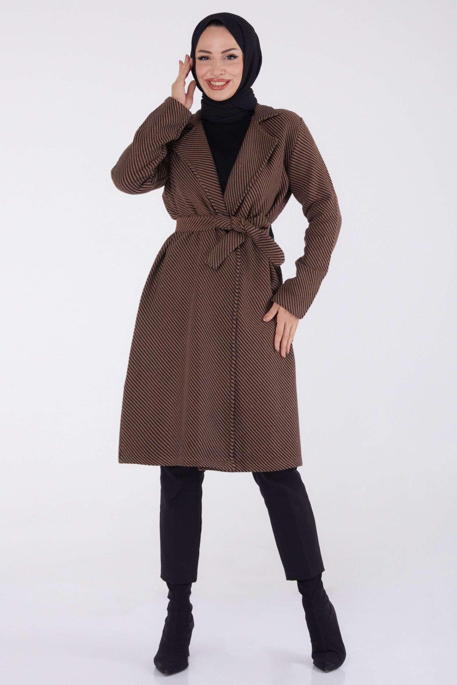 Kuşaklı Kaşe Kaban Camel - 13115 - 1