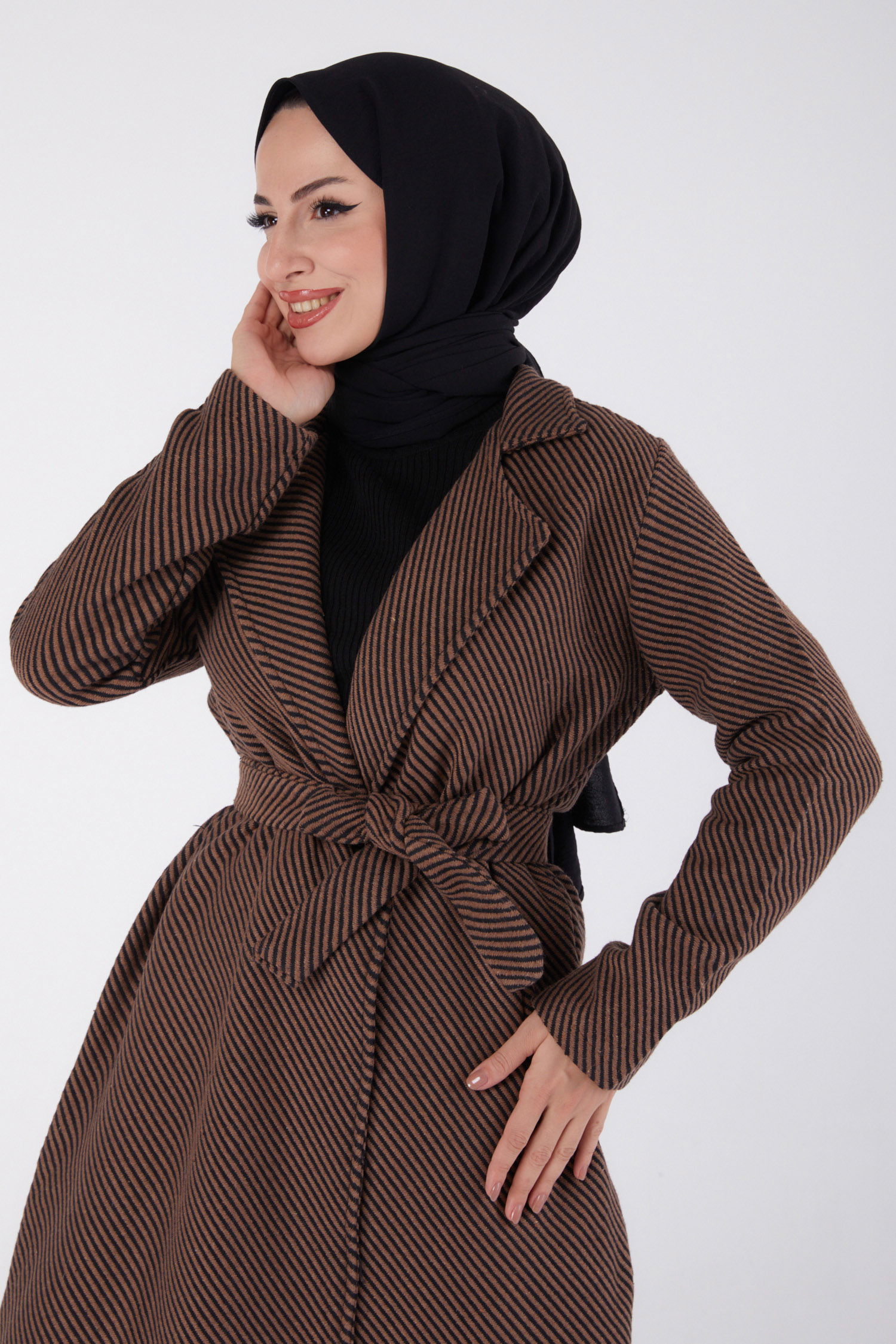 Kuşaklı Kaşe Kaban Camel - 13115 - 3