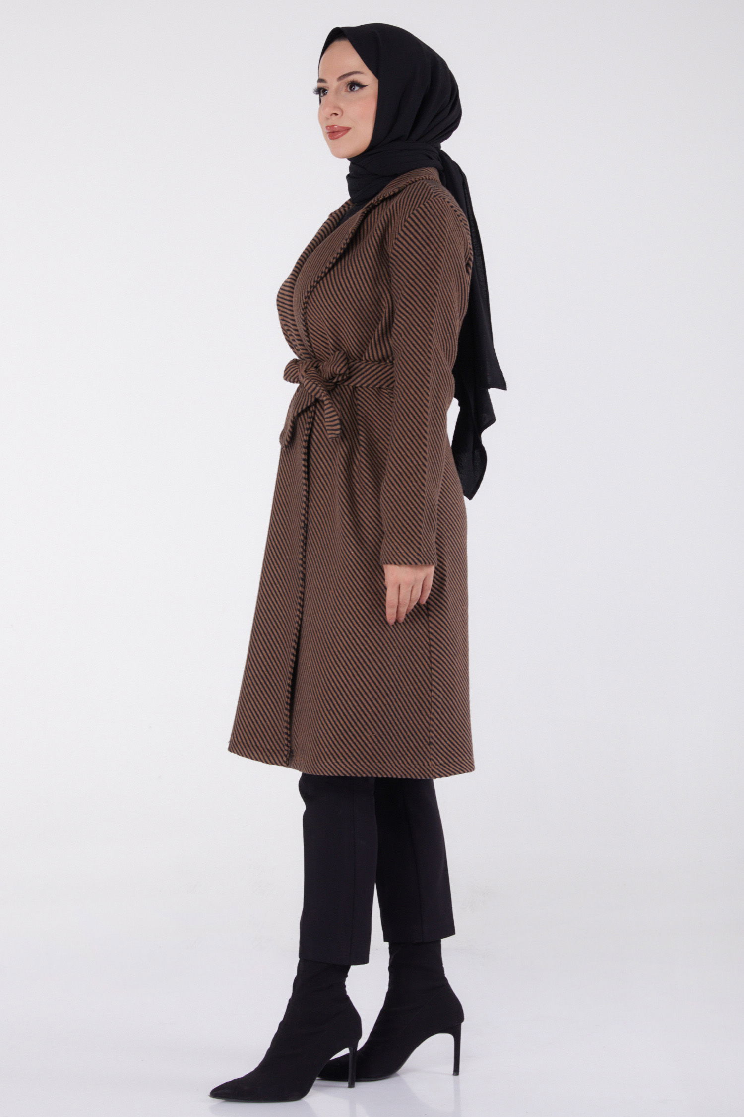 Kuşaklı Kaşe Kaban Camel - 13115 - 4
