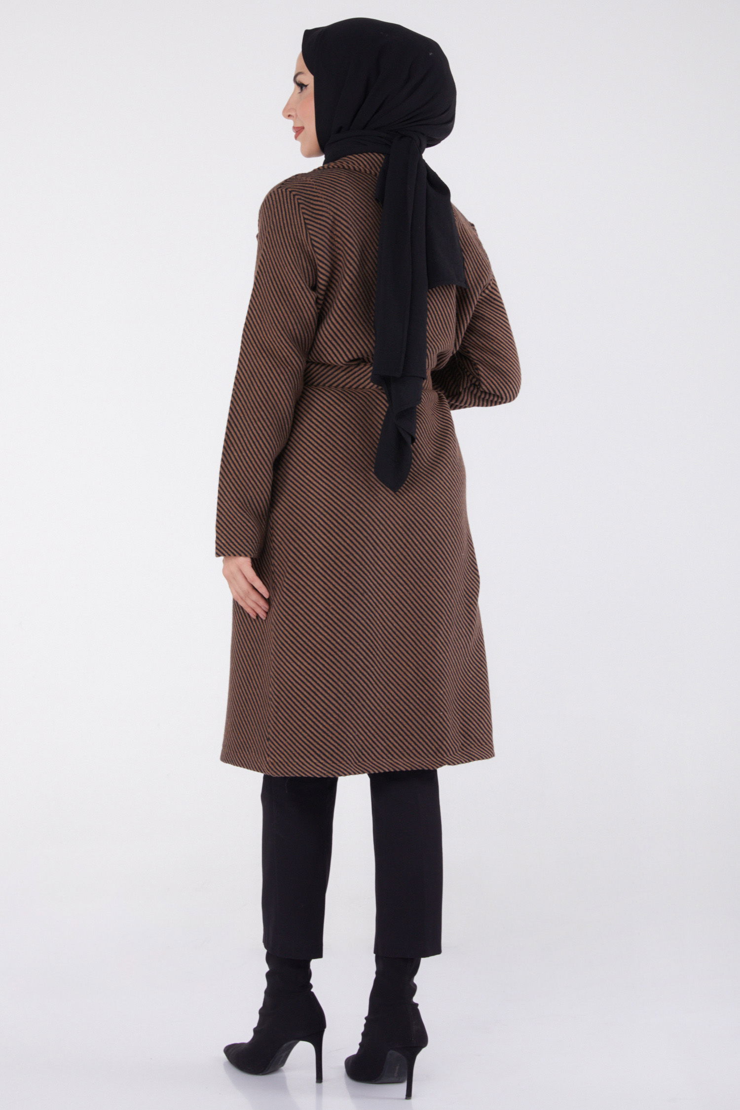 Kuşaklı Kaşe Kaban Camel - 13115 - 5