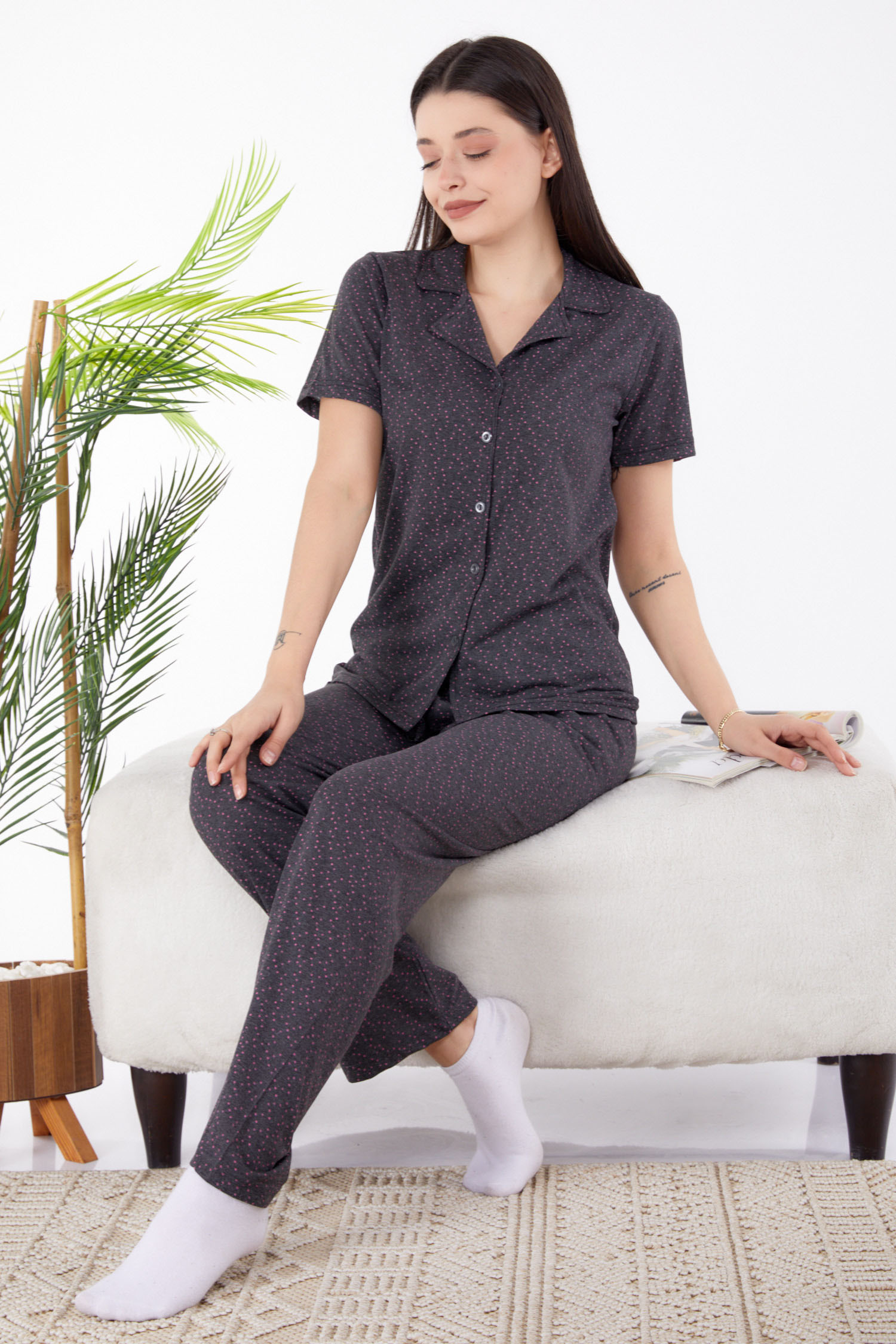 Pijama Takımı Antrasit - 25269 - 3
