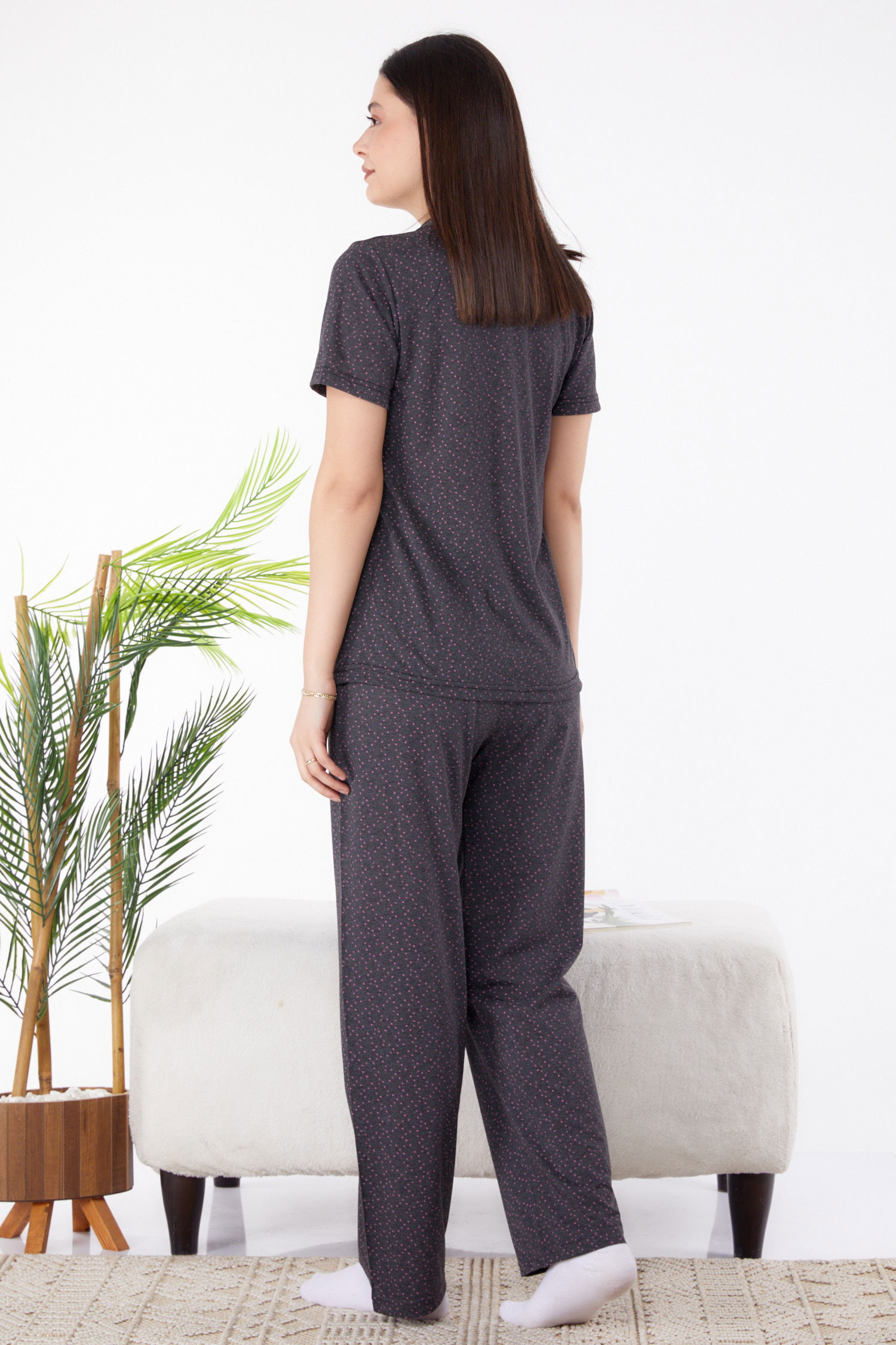 Pijama Takımı Antrasit - 25269 - 4