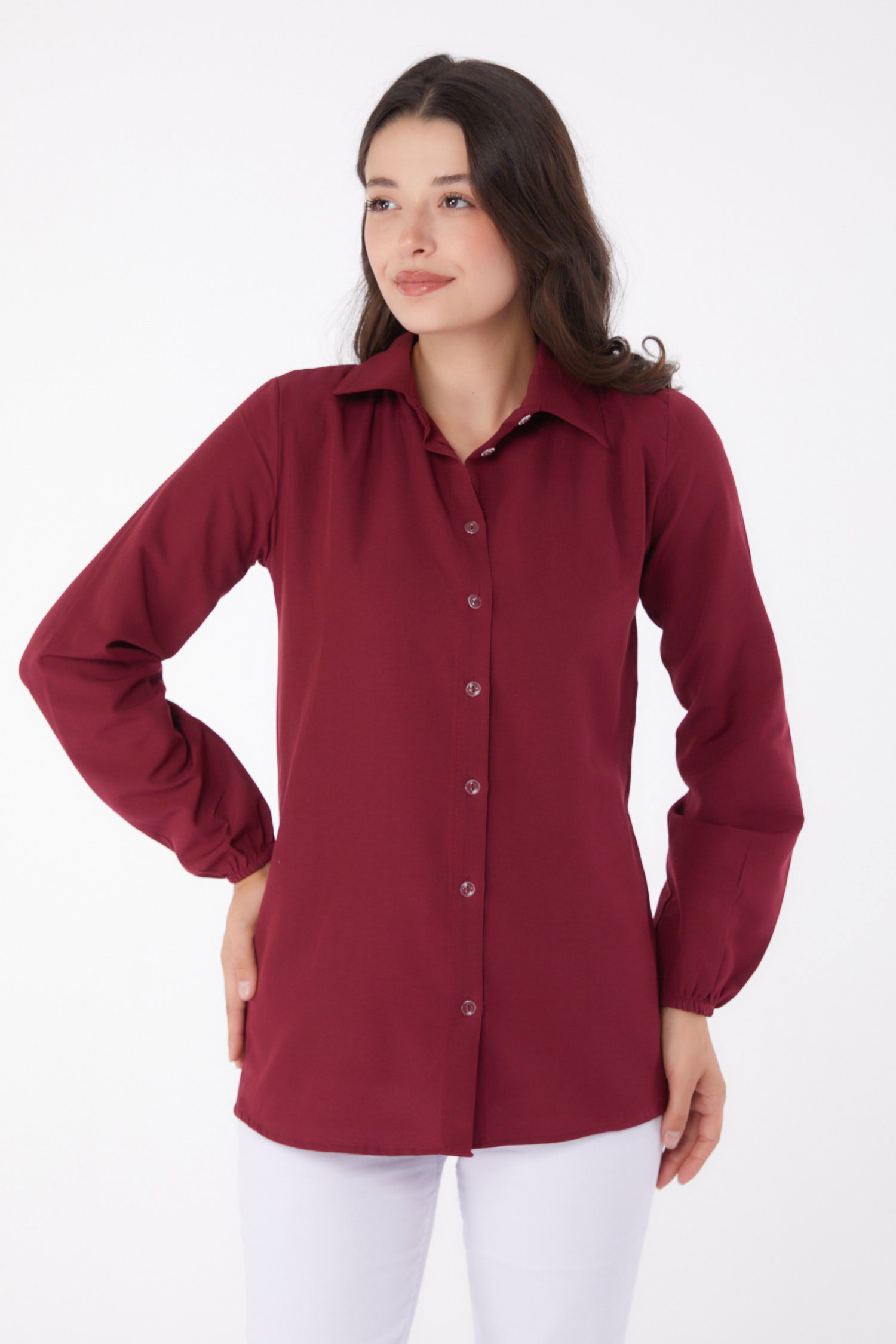 Gömlek Bordo - 13249 - 2