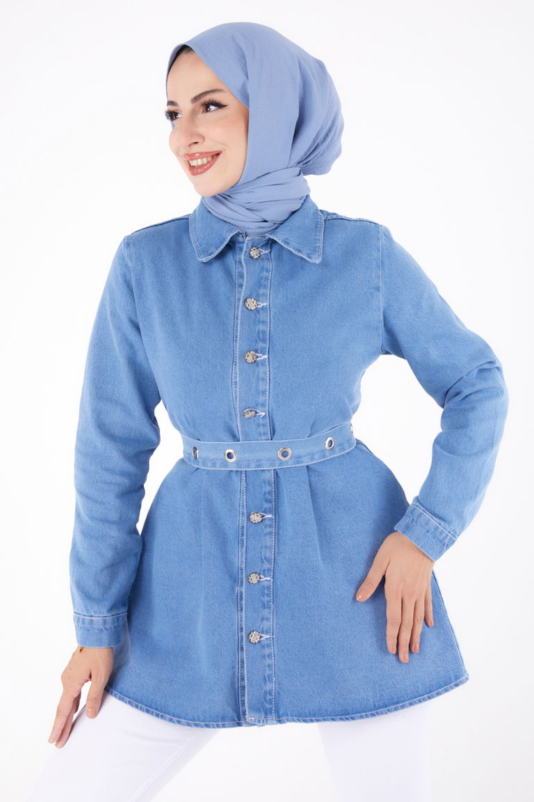 Kot Tunik Buz Mavi - 24050 - TOFİSA