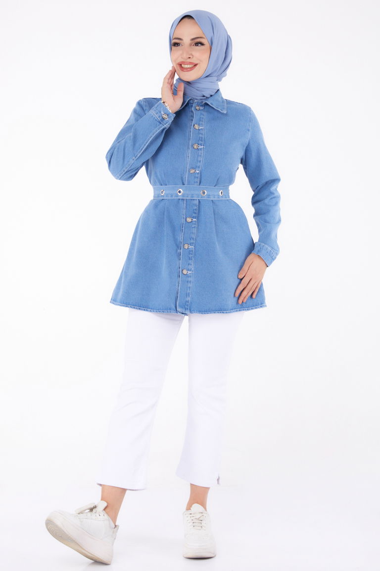 Kot Tunik Buz Mavi - 24050 - TOFİSA