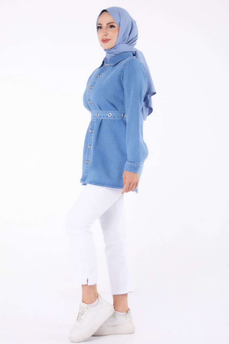 Kot Tunik Buz Mavi - 24050 - TOFİSA