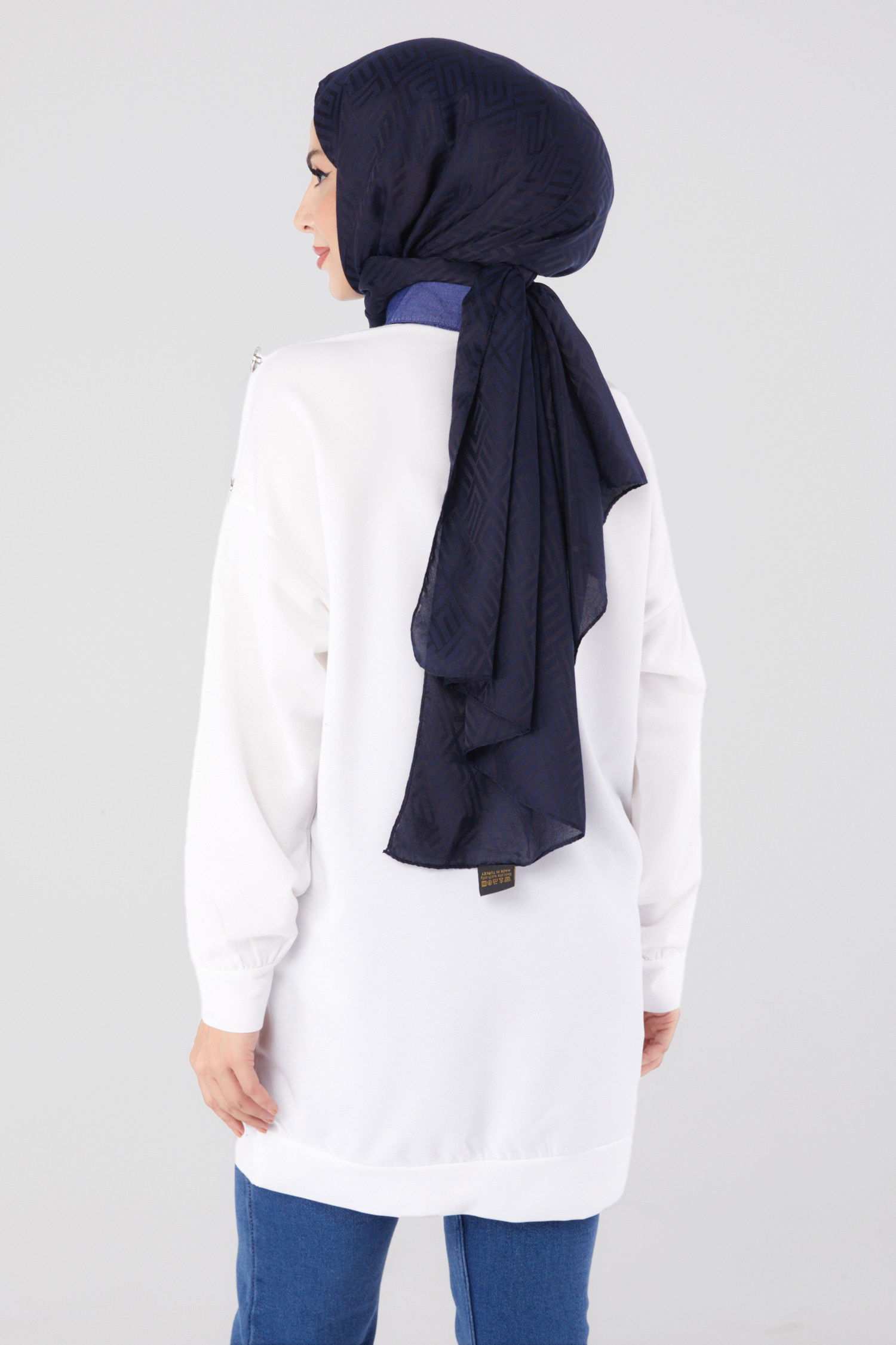 Kot Detaylı Sweatshirt Ekru - 13298 - 4