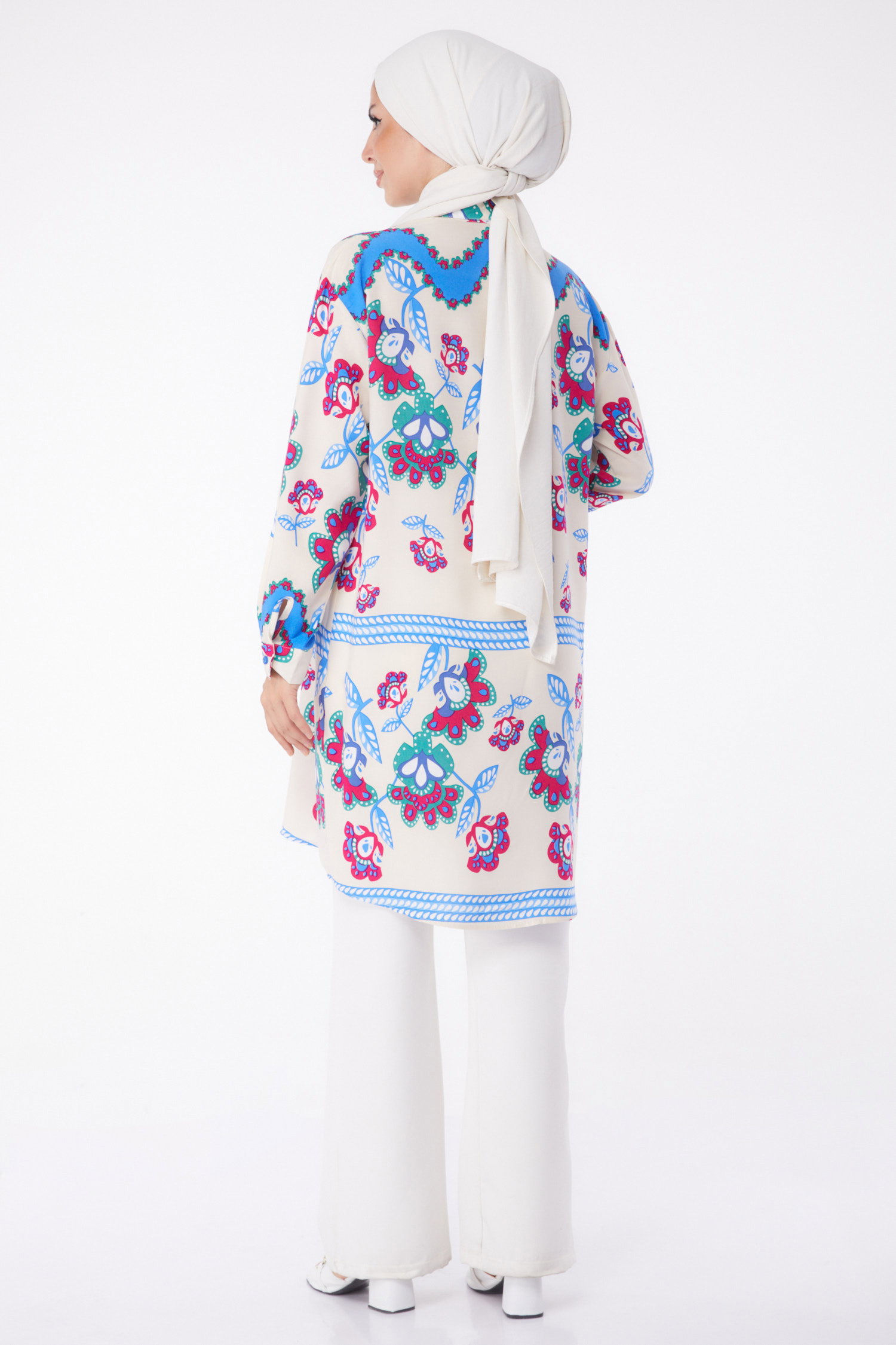 Desenli Tunik Fusya - 26008 - 5
